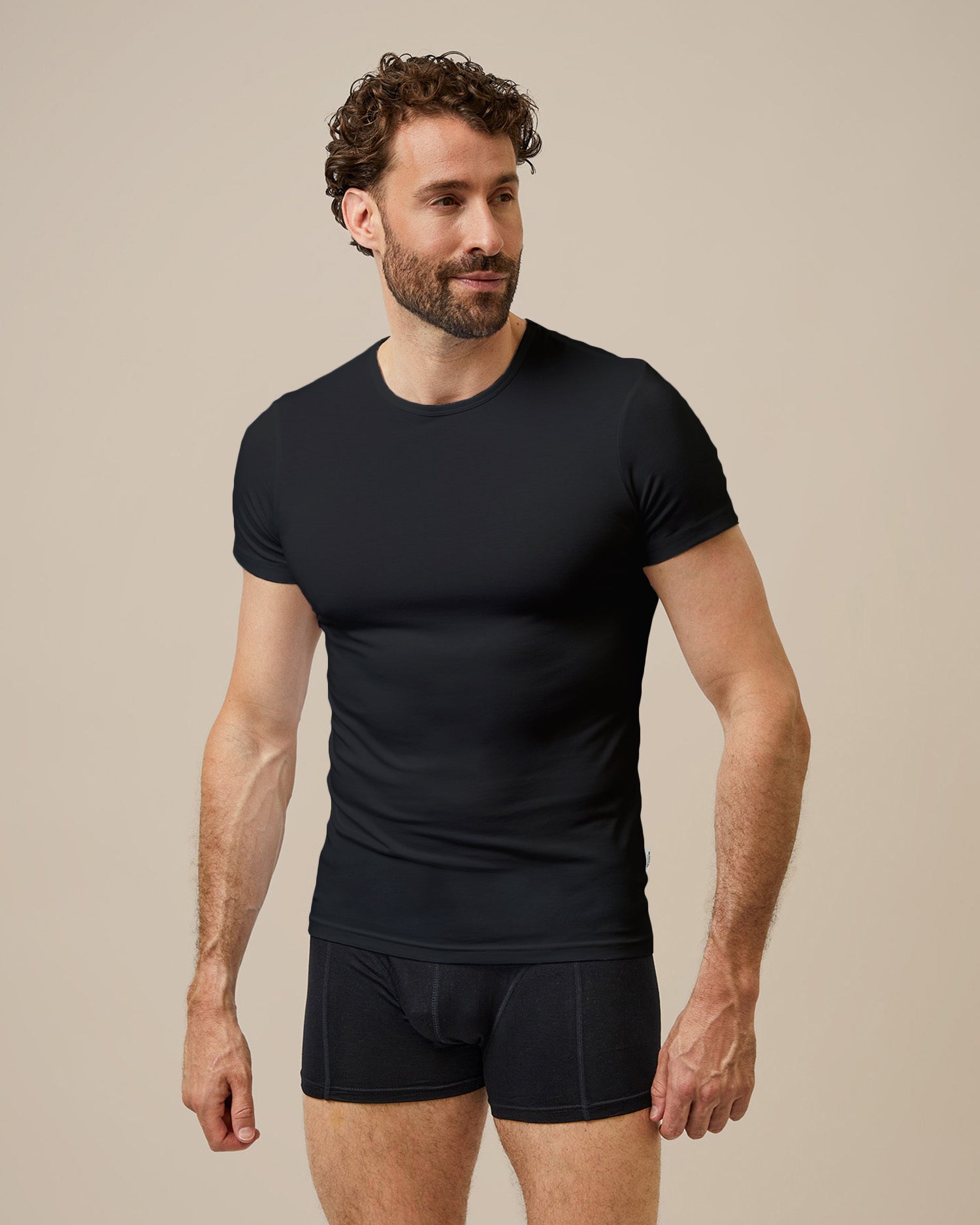 BOXR | T-shirt en bambou - Lot de 2 - Noir - Dernières Pièces
