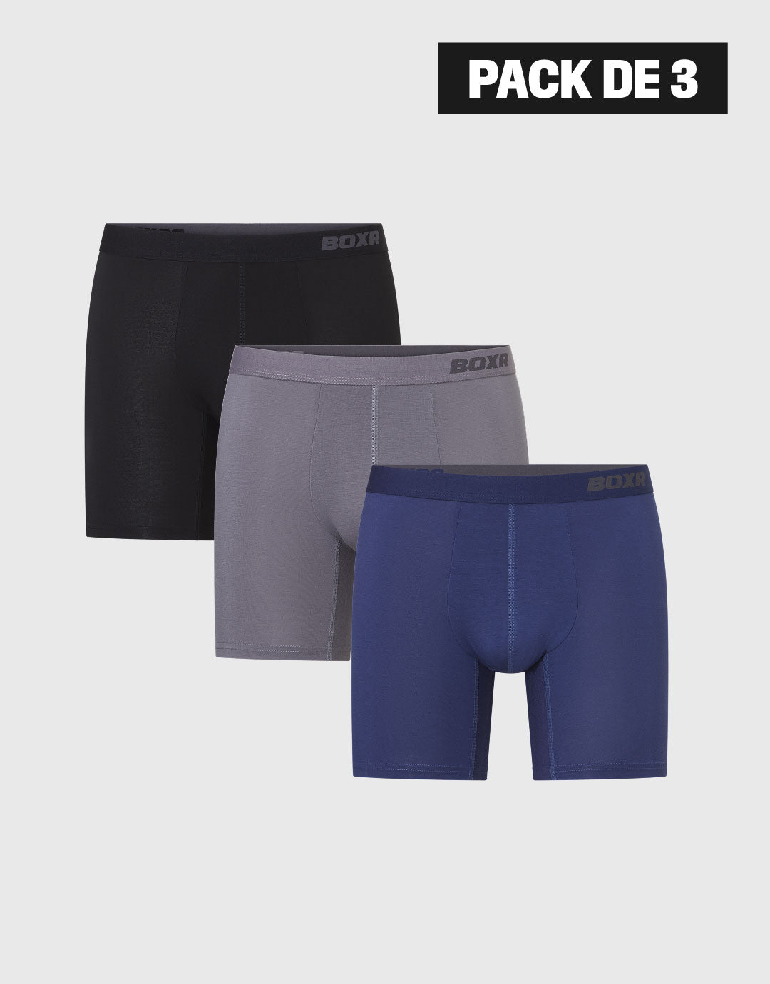 BOXR | Boxers en Bambou Pro - Lot de 3 - Classiques