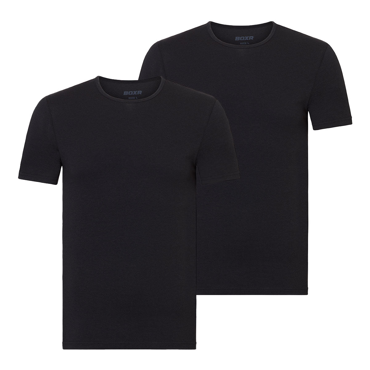 BOXR | T-shirt en bambou - Lot de 2 - Noir