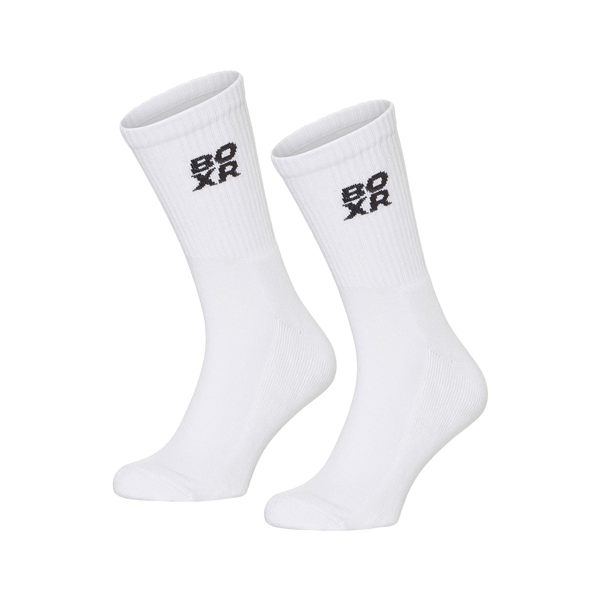BOXR | Chaussettes de Sport en Bambou - Lot de 2 - Blanc