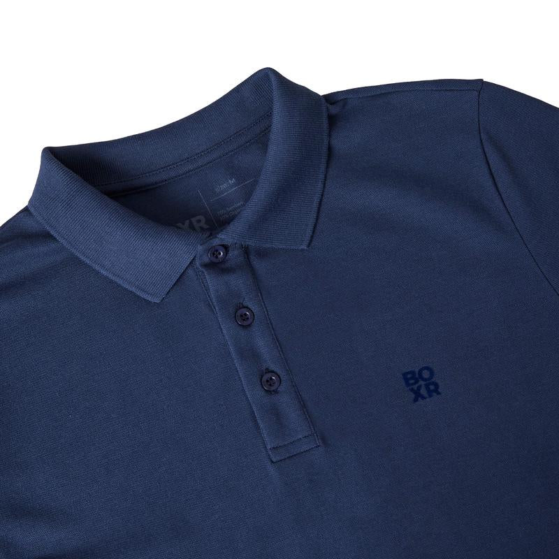BOXR | Polos en Bambou Lot de 2 Bleu Marine