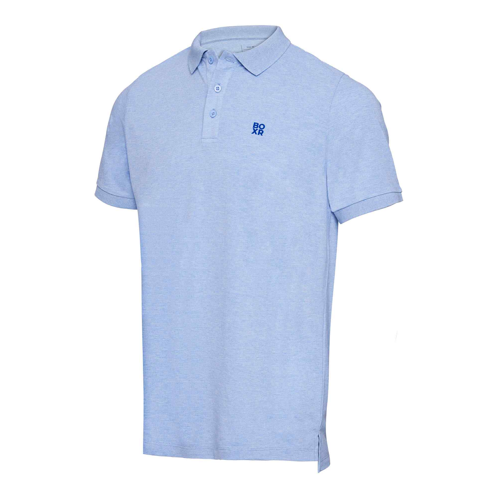 BOXR | Polo en Bambou Bleu Clair Chiné