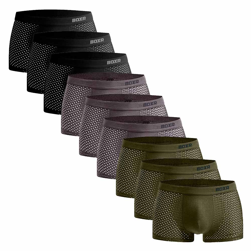 BOXR | Boxers en Bambou 2.0 - Lot de 9 - Air de la forêt
