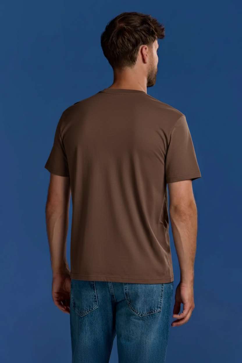 BOXR | Casual T-Shirt en Bambou - Lot de 5 - Marron