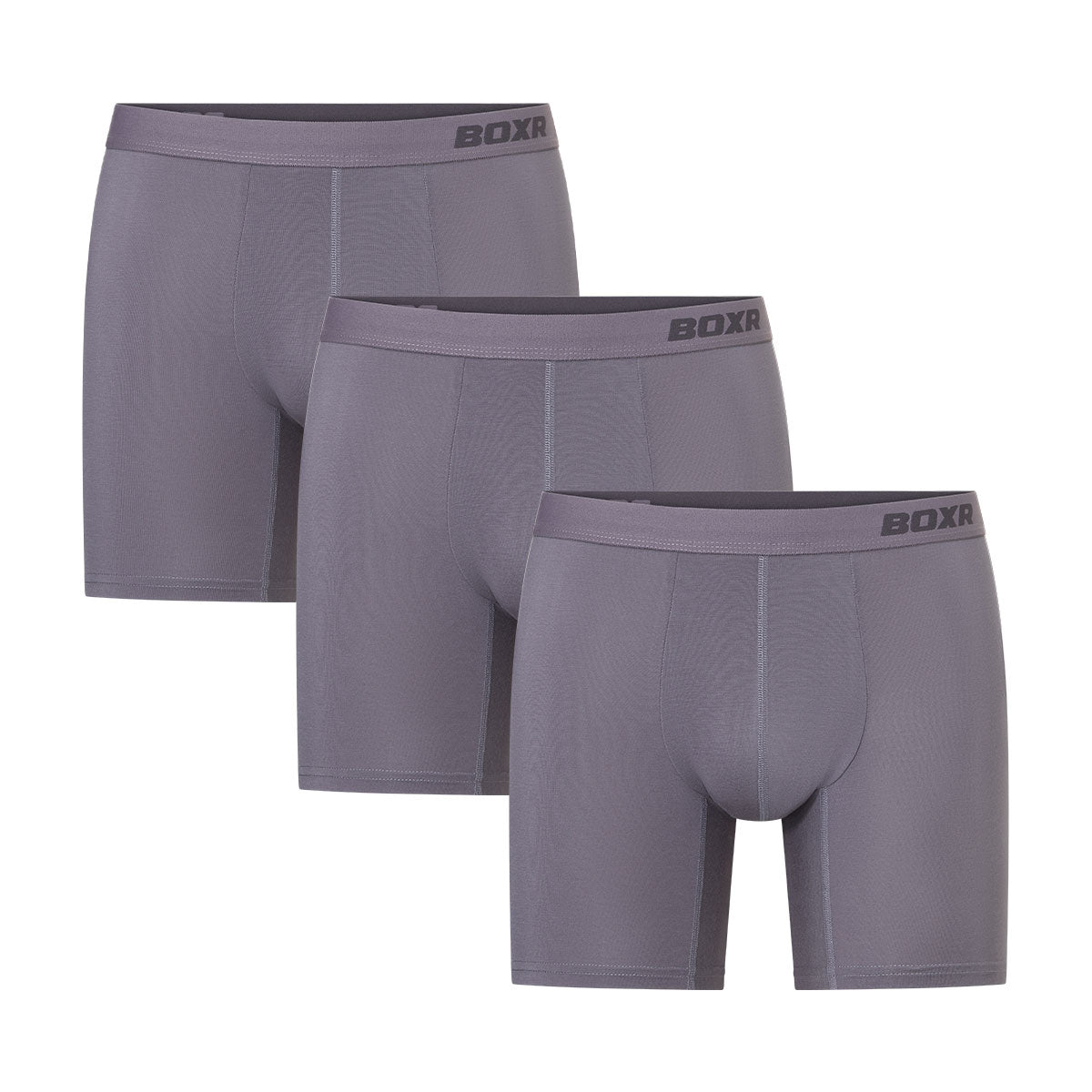 BOXR | Boxers en Bambou Pro - Lot de 3 - Gris