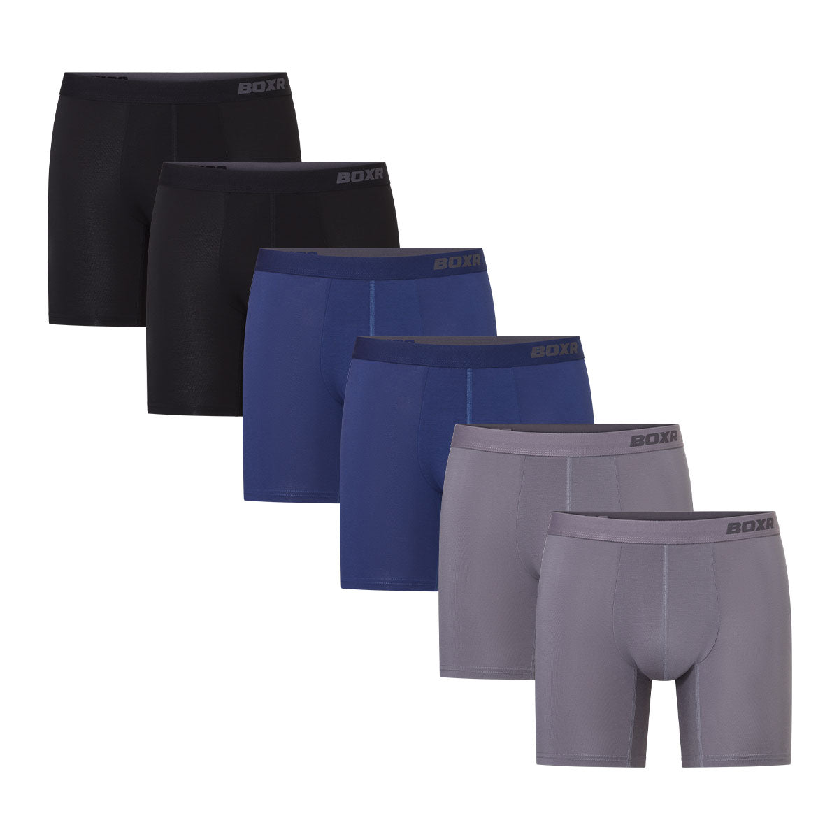 BOXR | Boxers en Bambou Pro - Lot de 6 - Classiques