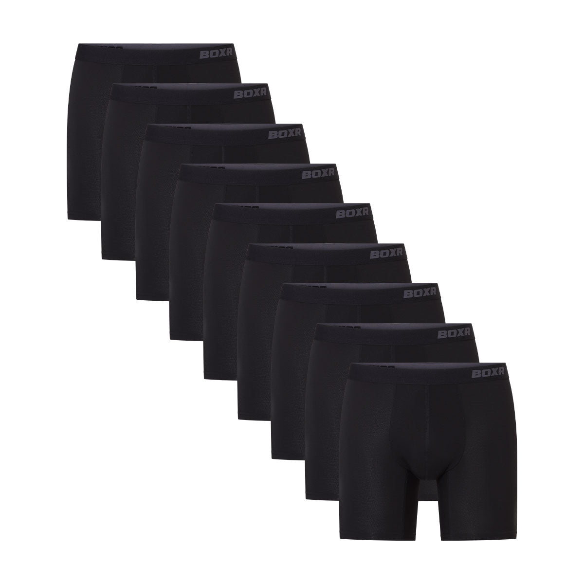 BOXR | Boxers en Bambou Pro - Lot de 9 - Noir