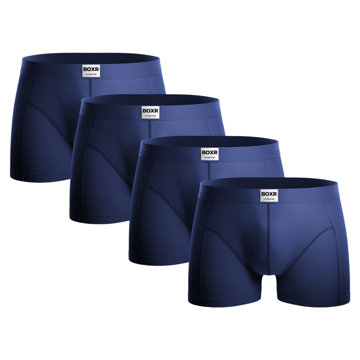 BOXR | Le Classique Boxers en bambou - Lot de 4 - Bleu