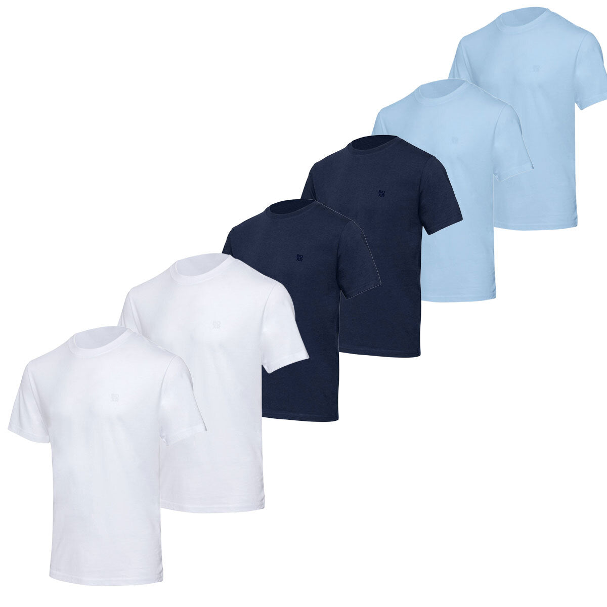 BOXR | Casual T-Shirt en Bambou - Lot de 6 - Multicolore