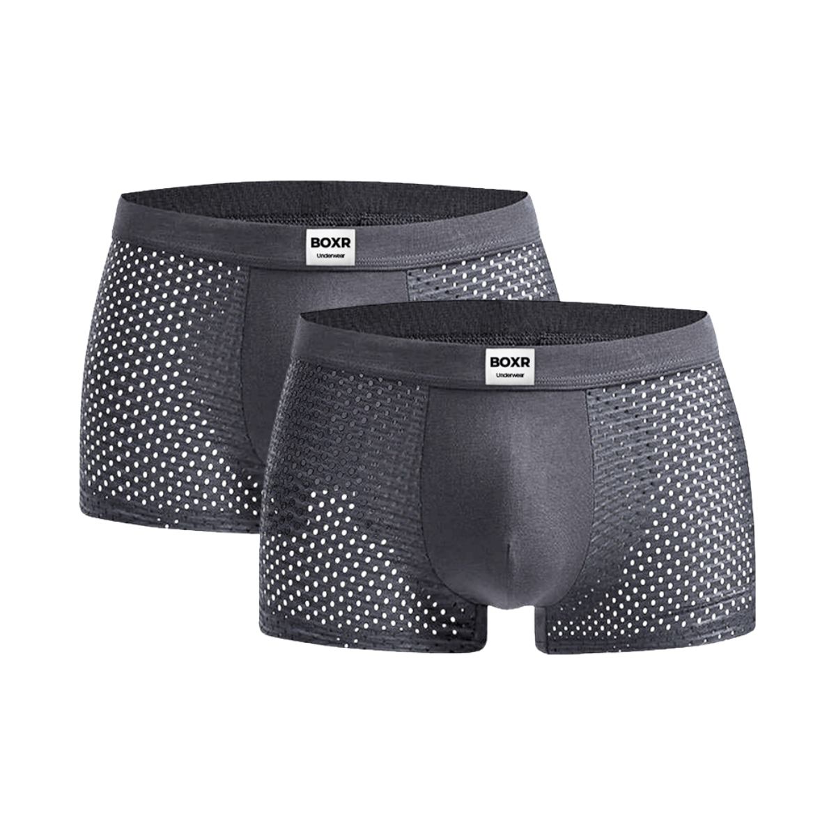 BOXR | Boxers en bambou - Lot de 2 - Gris