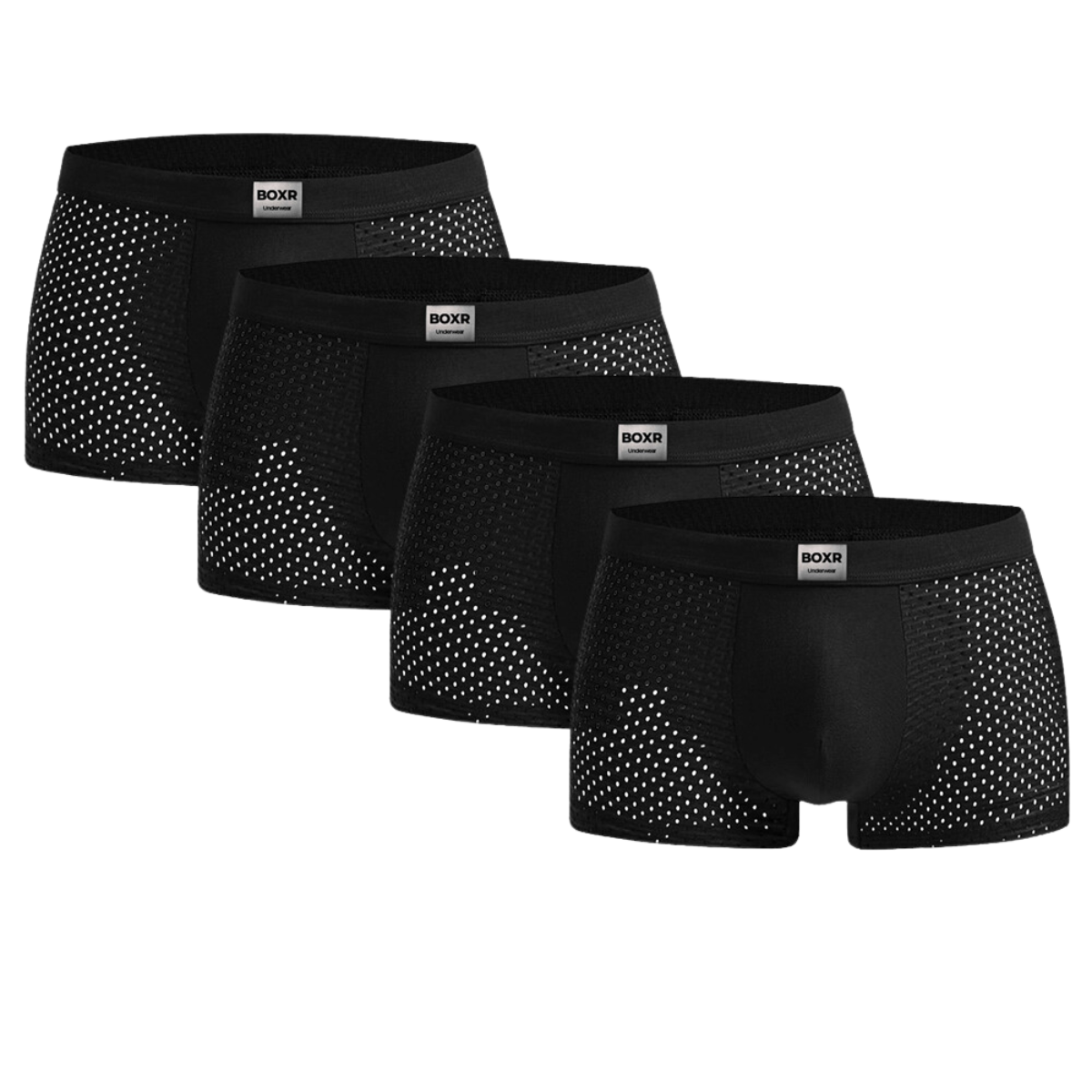 BOXR | Boxers en bambou - Lot de 4 - Noir