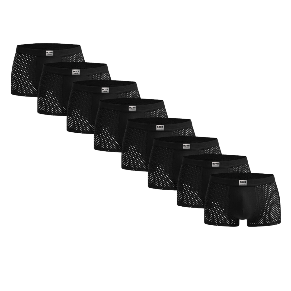 BOXR | Boxers en bambou - Lot de 8 - Noir