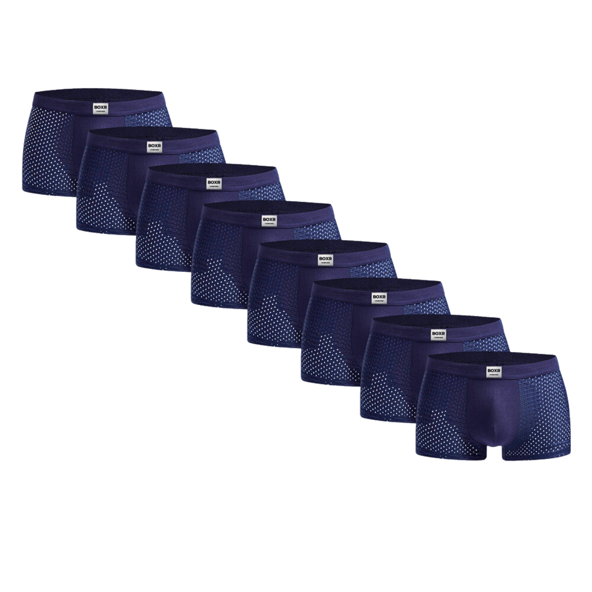 BOXR | Boxers en bambou - Lot de 8 - Bleu