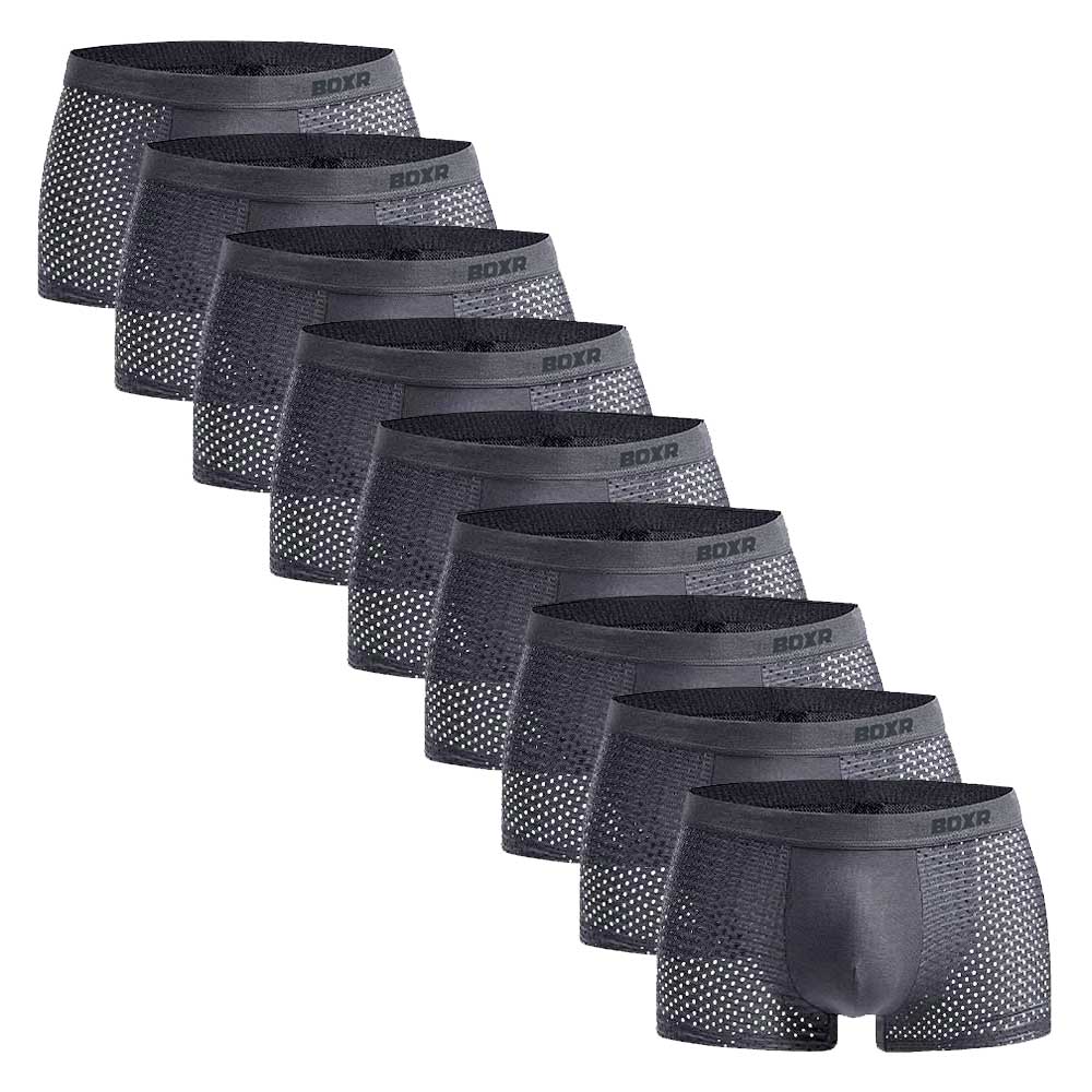 BOXR | Boxers en Bambou 2.0 - Lot de 9 - Gris