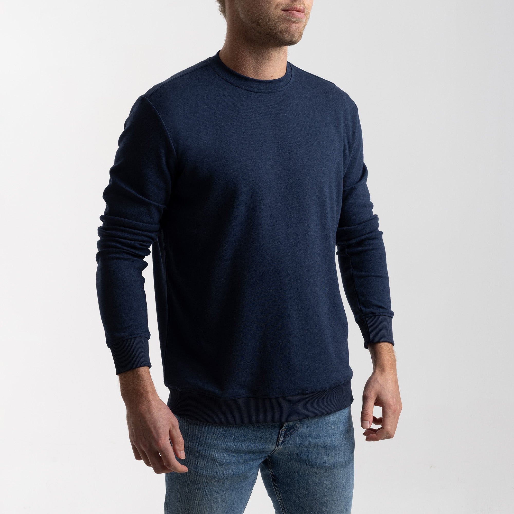 BOXR | Pull col rond Bleu Marine