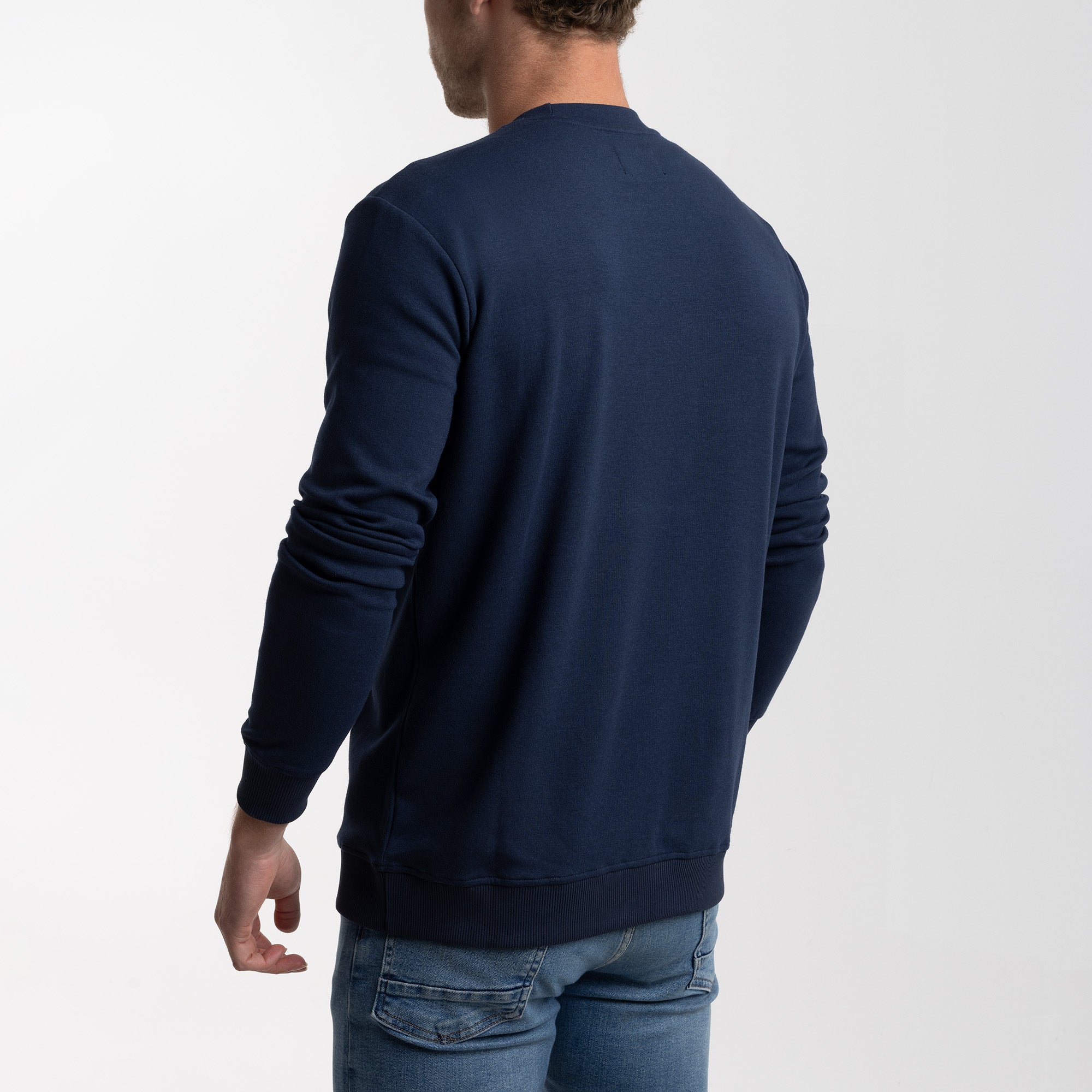 BOXR | Pull col rond Bleu Marine