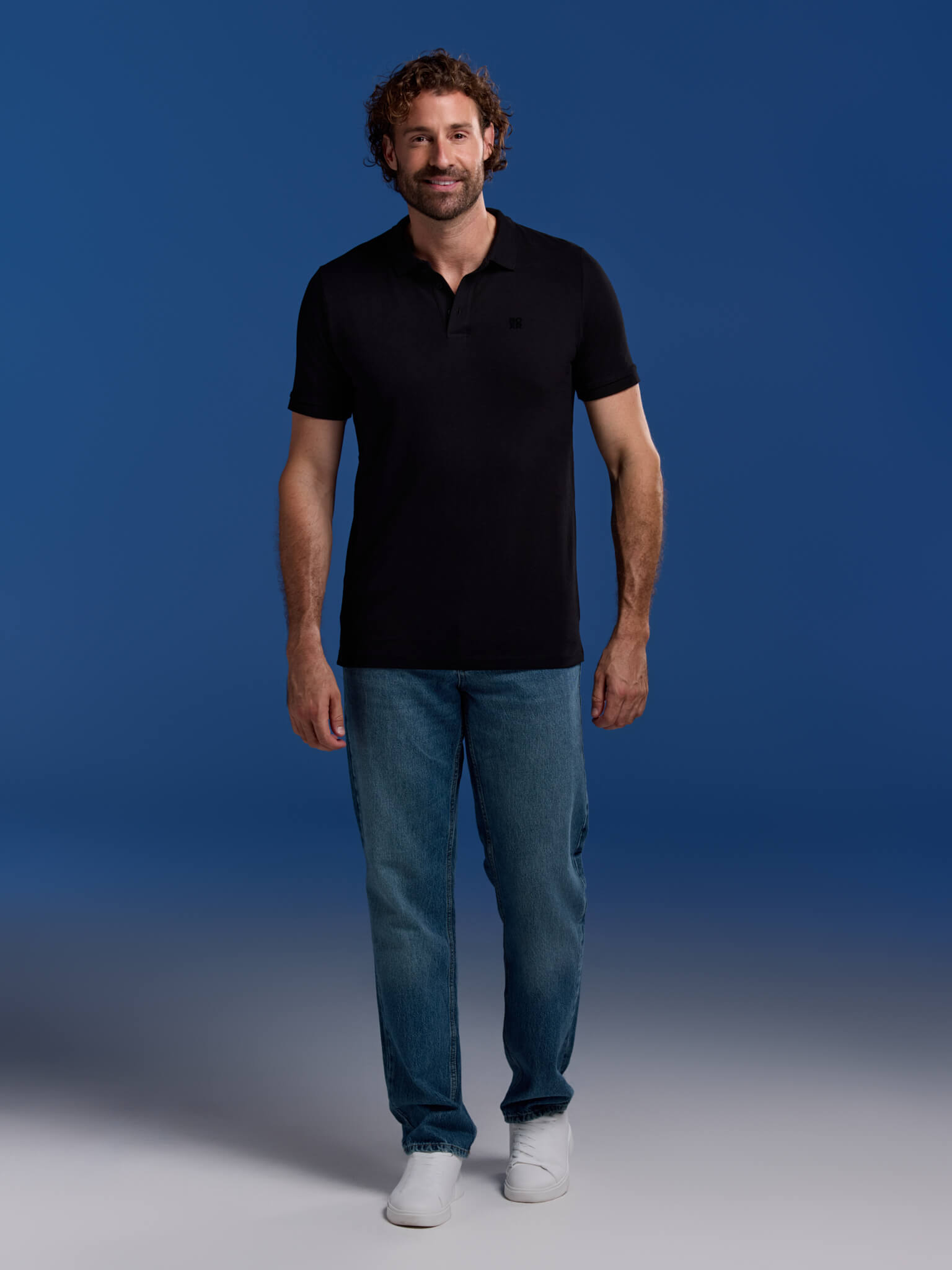 BOXR | Polos en Bambou Lot de 2 Noir