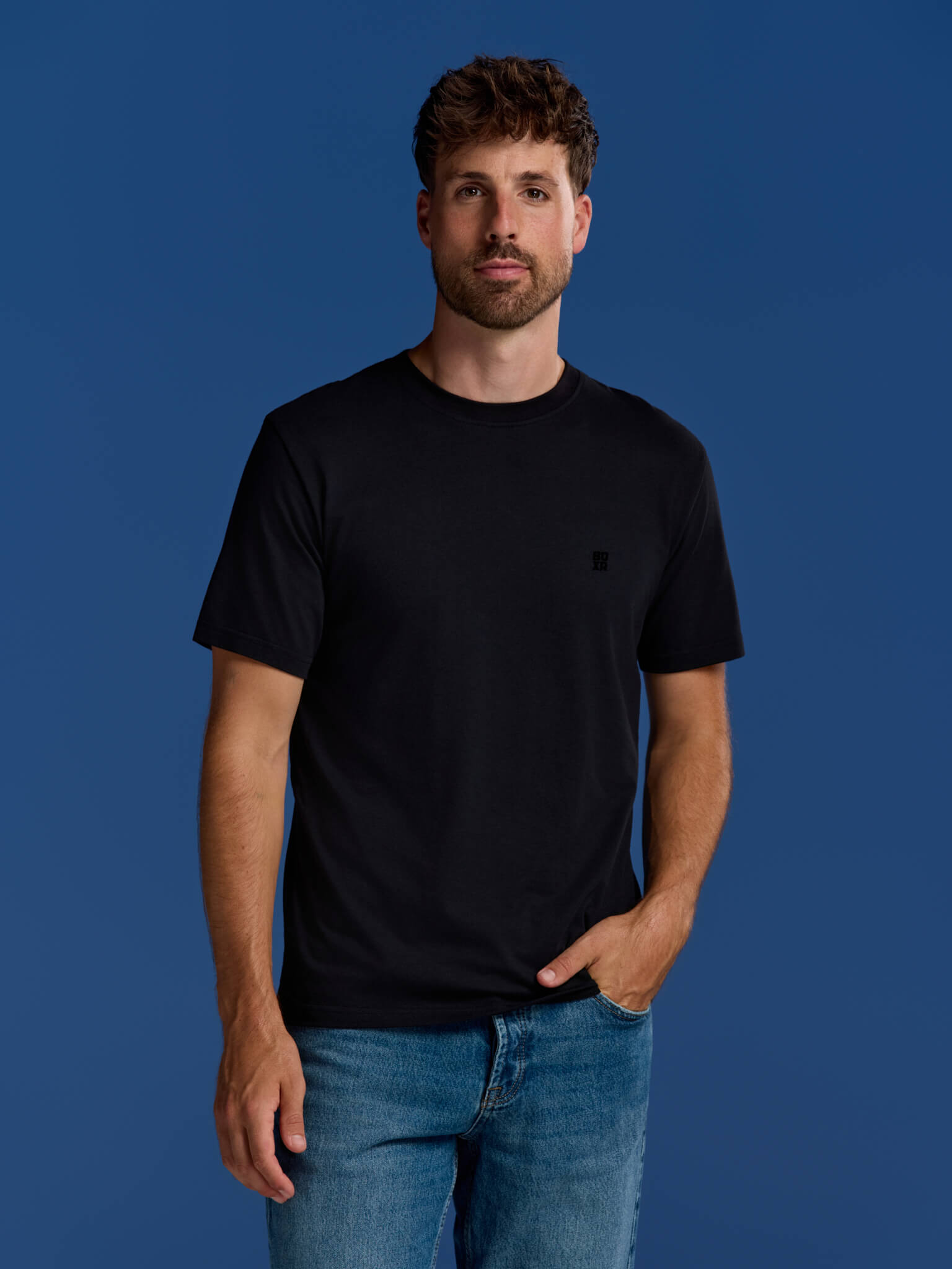 BOXR | Casual T-Shirt en Bambou - Lot de 10 - Noir