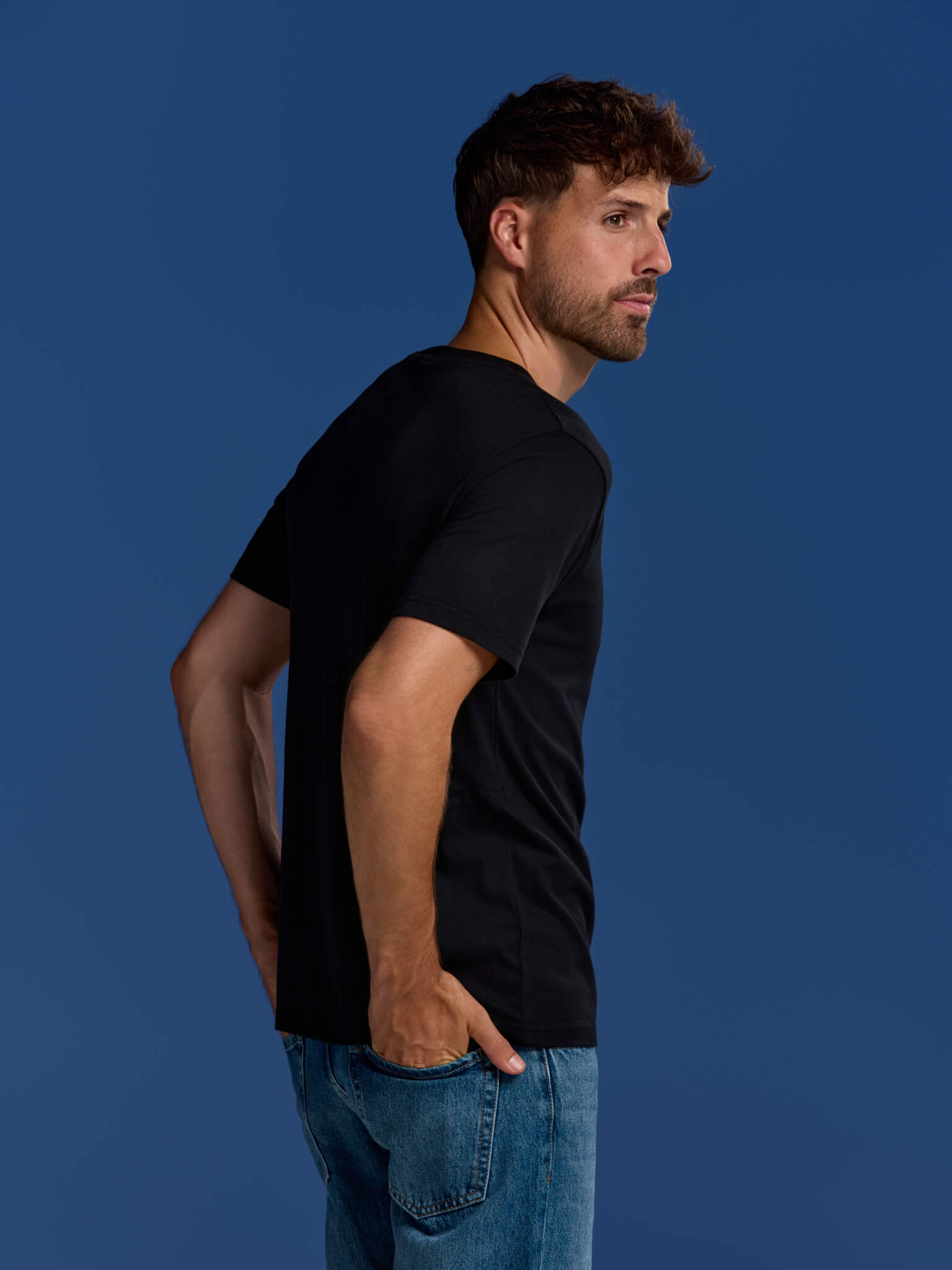 BOXR | Casual T-Shirt en Bambou - Lot de 10 - Noir