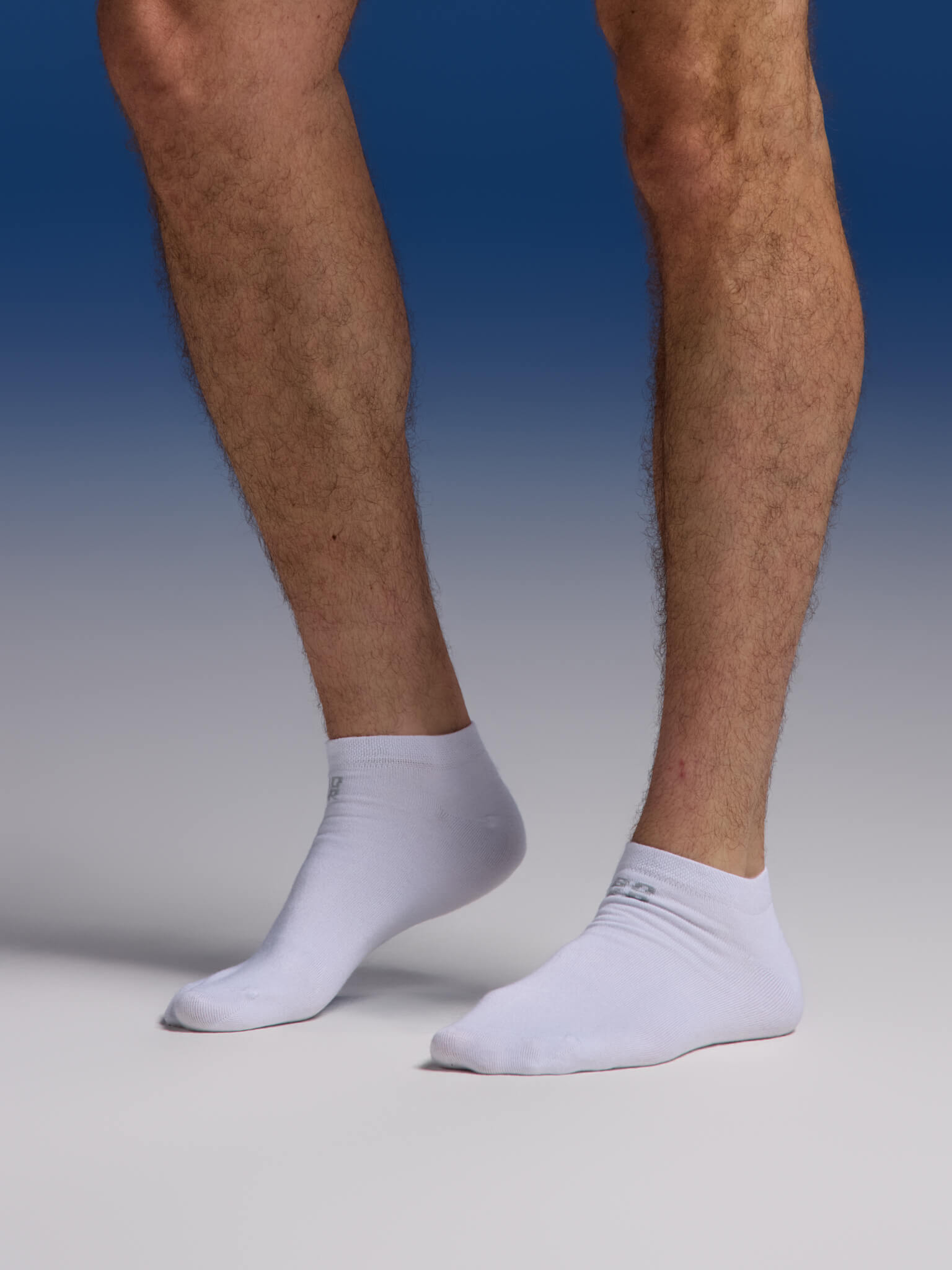 BOXR | Chaussettes de cheville en bambou - Lot de 4 - Blanc
