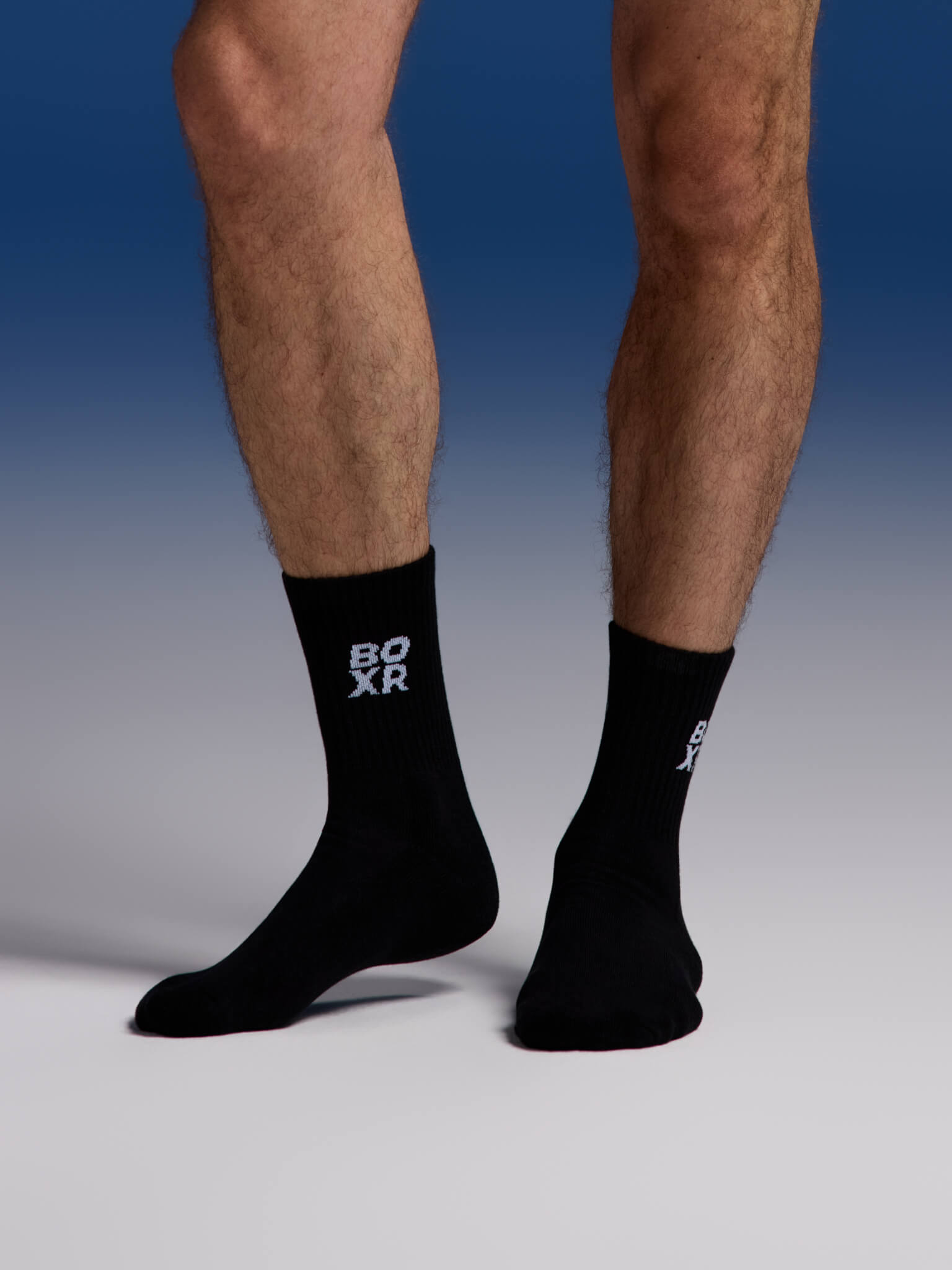 BOXR | Chaussettes de Sport en Bambou - Lot de 4 - Noir