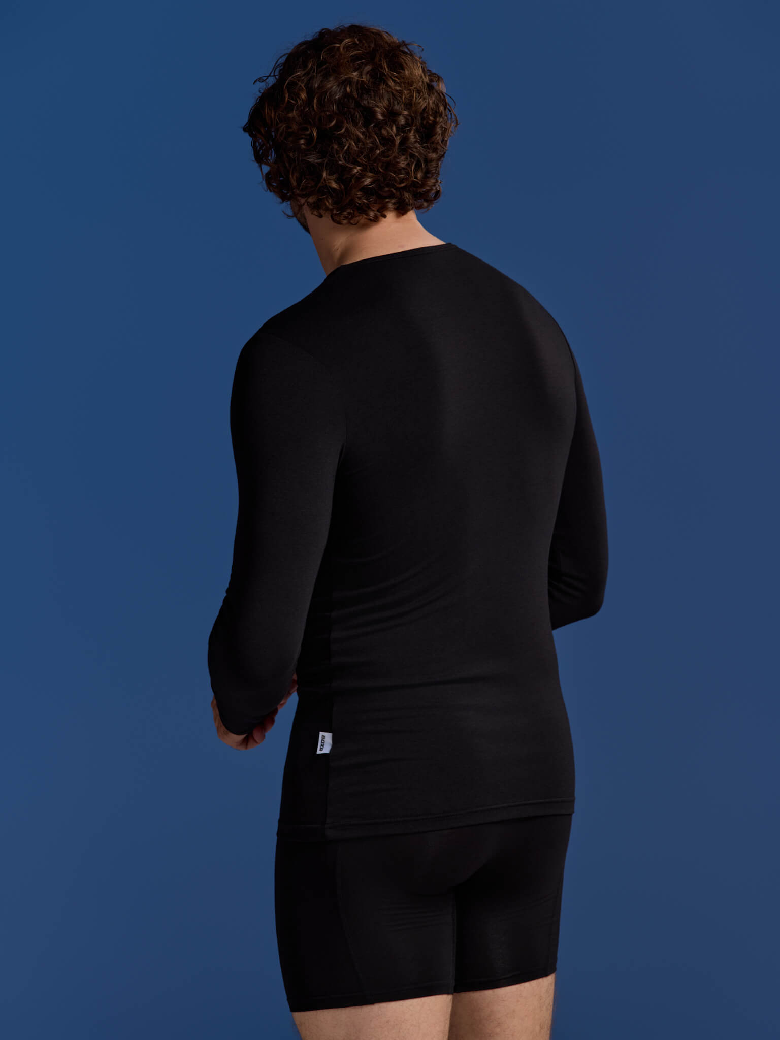 BOXR | T-shirt à manches longues en bambou - Lot de 2 - Noir