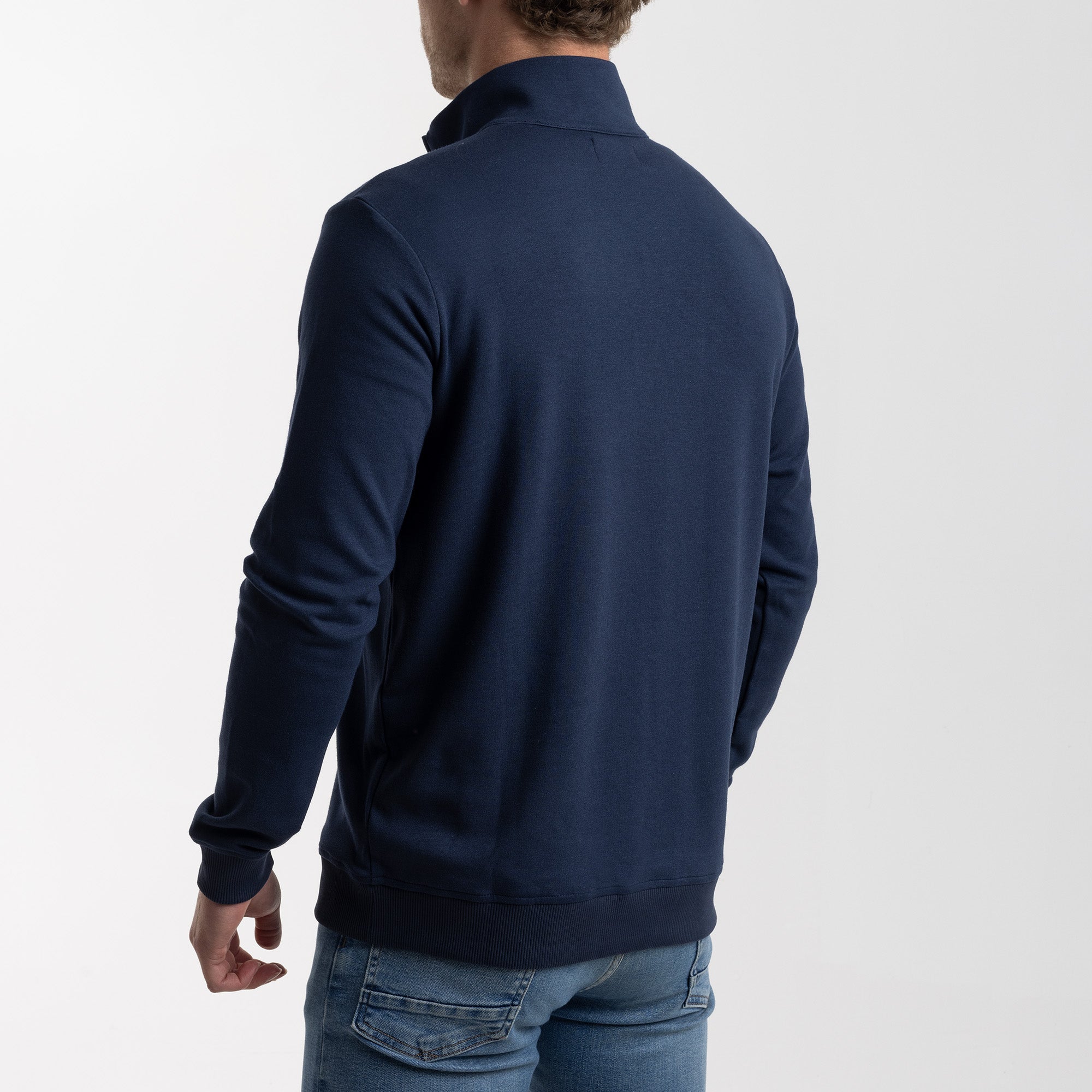 BOXR | Pull demi zippé Bleu Marine