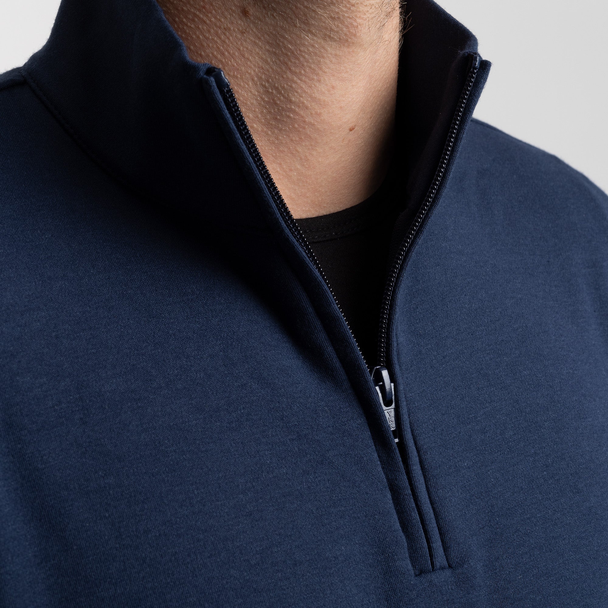 BOXR | Pull demi zippé Bleu Marine