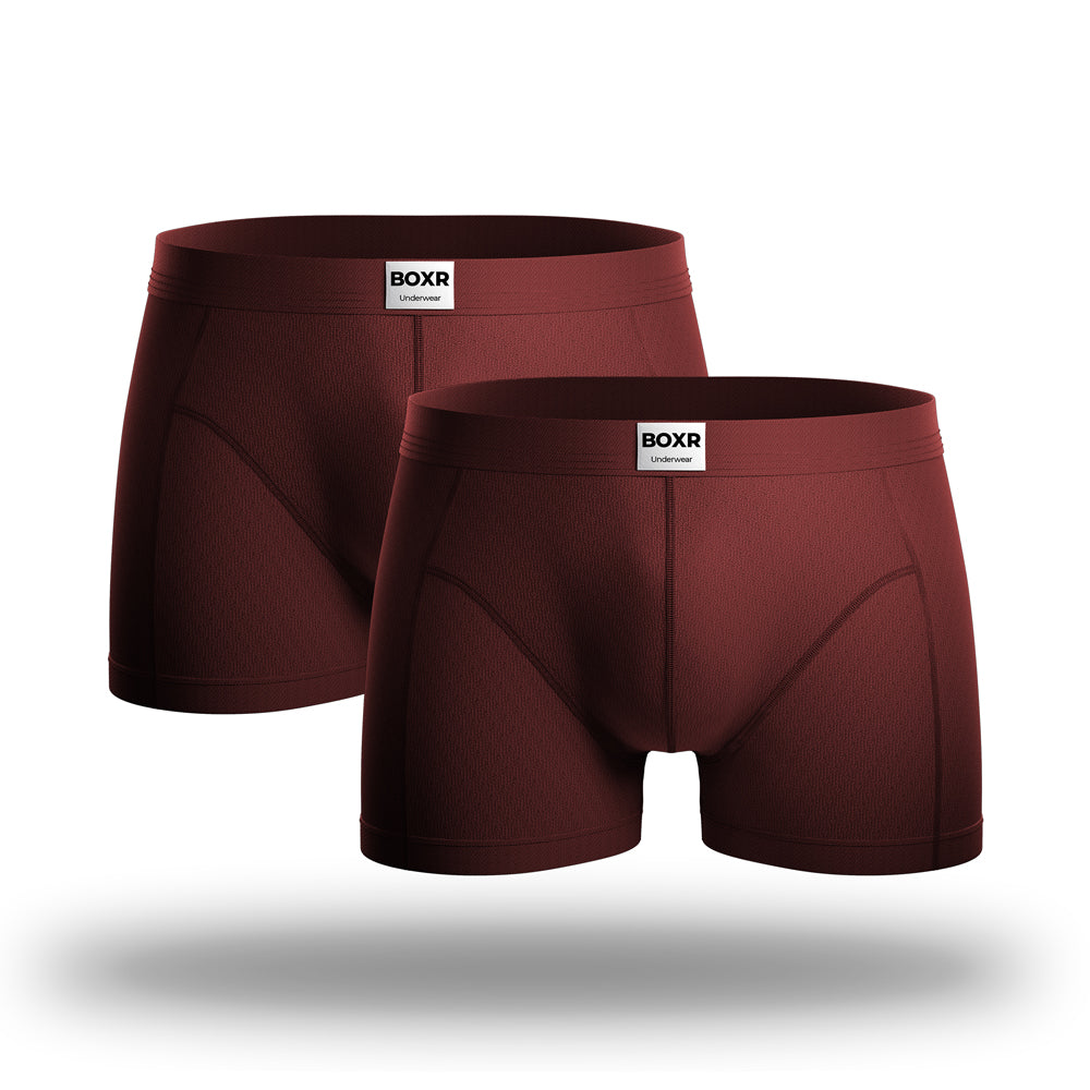 BOXR | Le Classique Boxers en bambou - Lot de 2 - Rouge