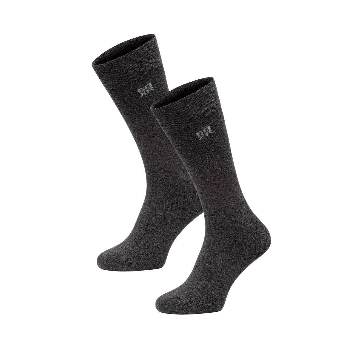 BOXR | Chaussettes en Bambou - Lot de 2 - Anthracite