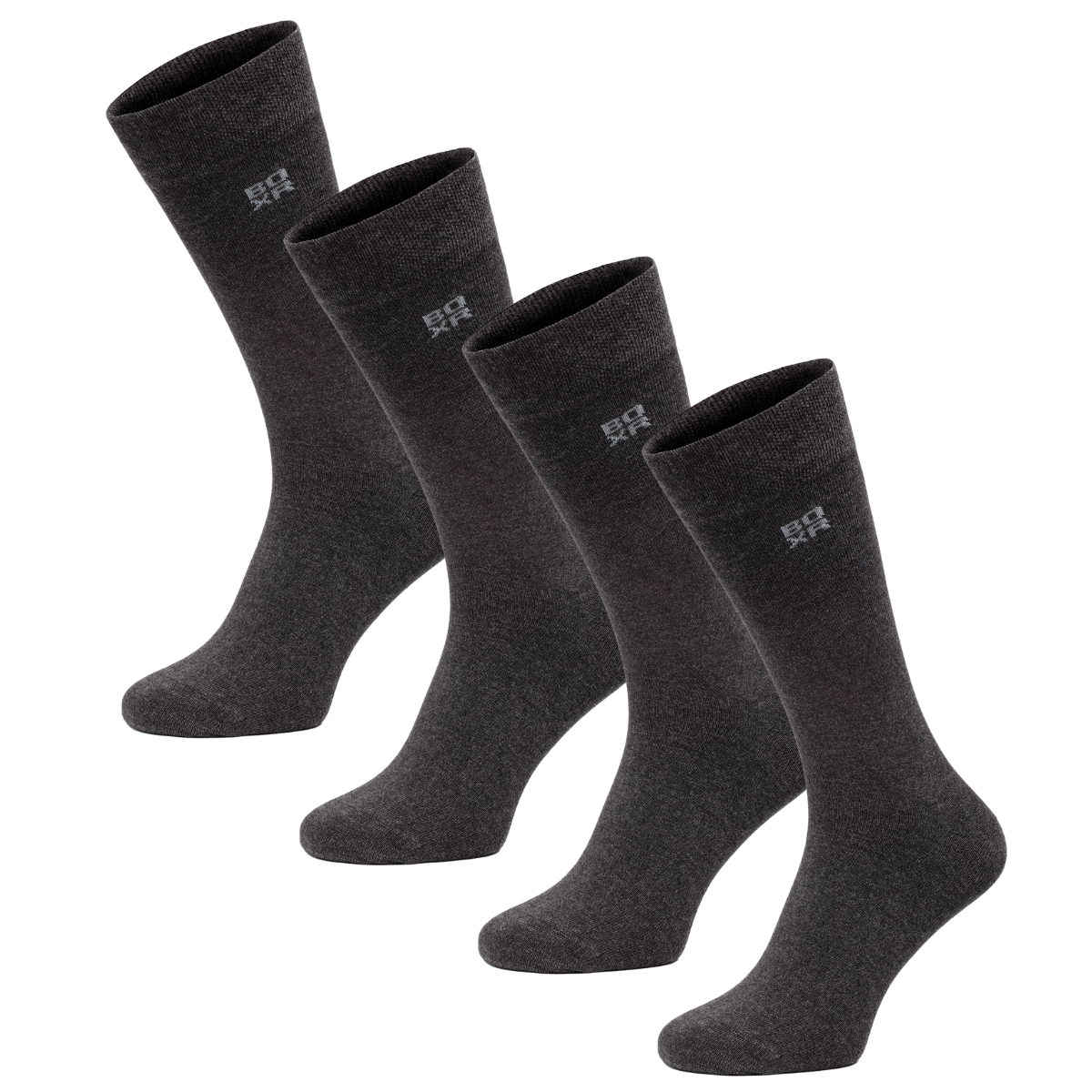 BOXR | Chaussettes en Bambou - Lot de 4 - Anthracite