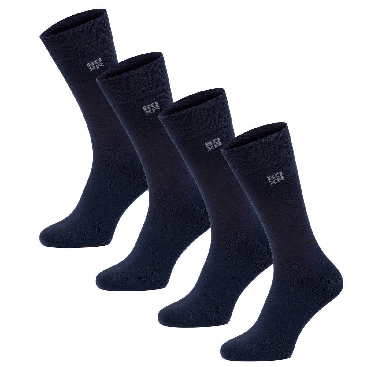 BOXR | Chaussettes en Bambou - Lot de 4 - Bleu Marine