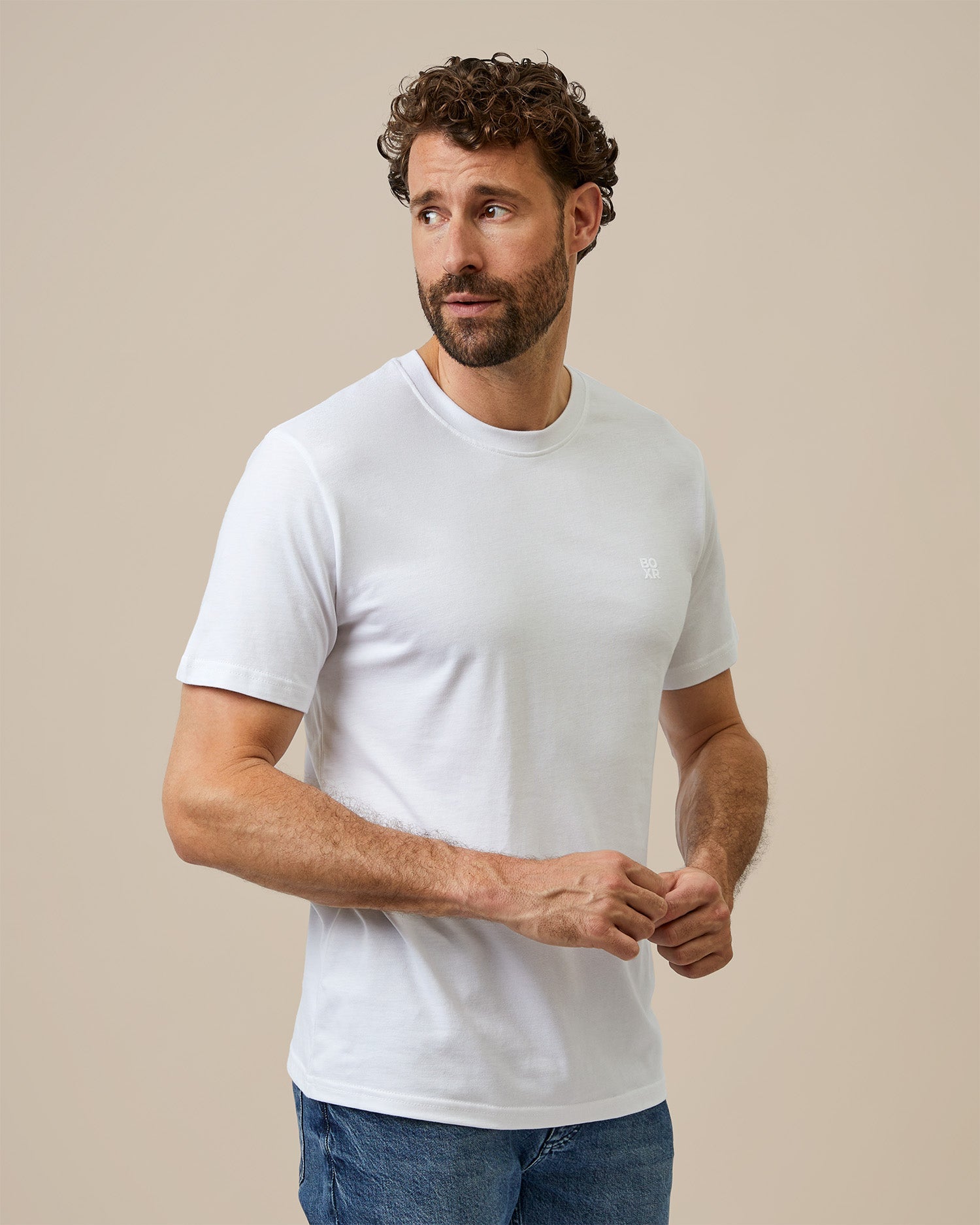 BOXR | Casual T-Shirt en Bambou - Lot de 1 - Blanc