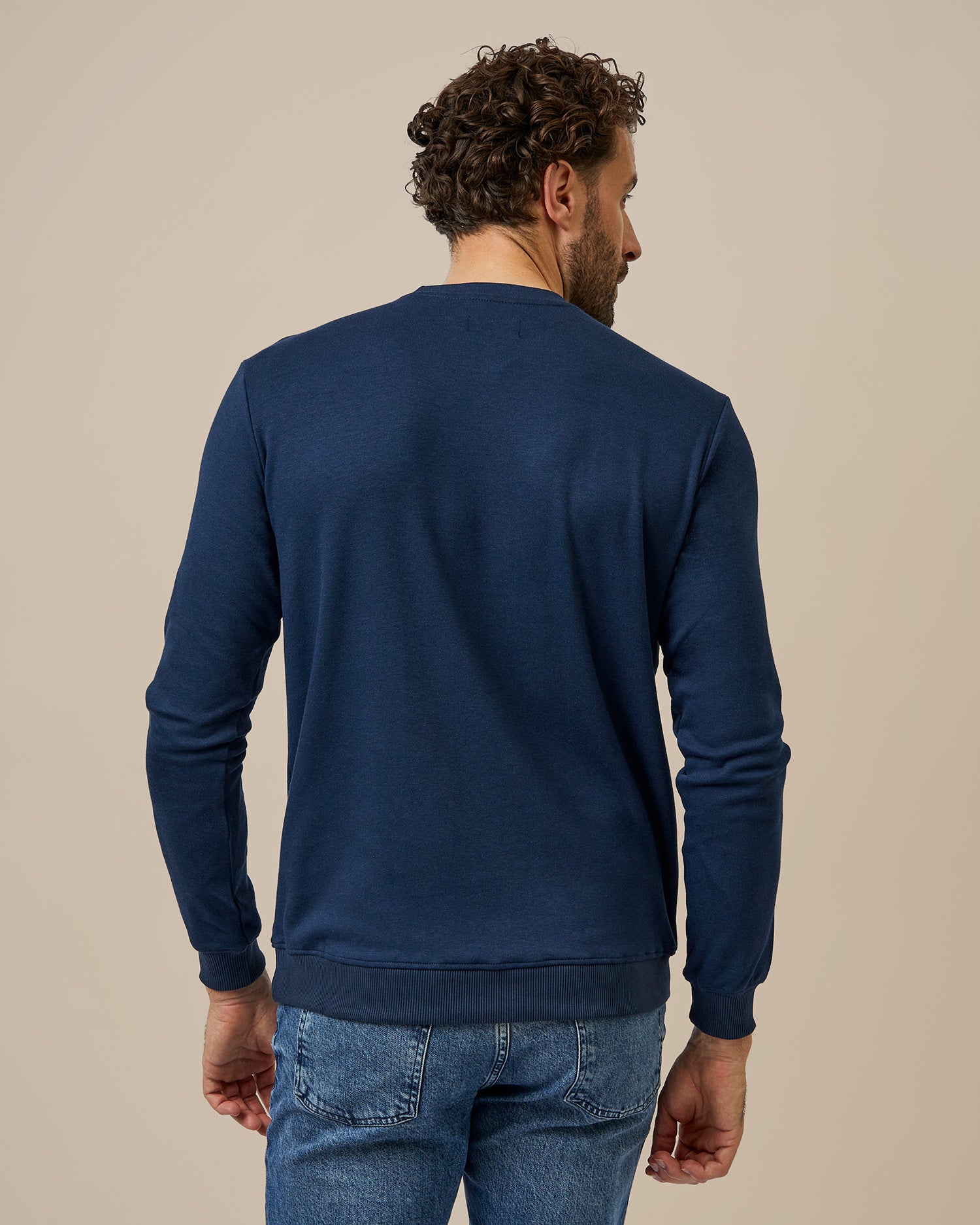 BOXR | Pull col rond Bleu Marine