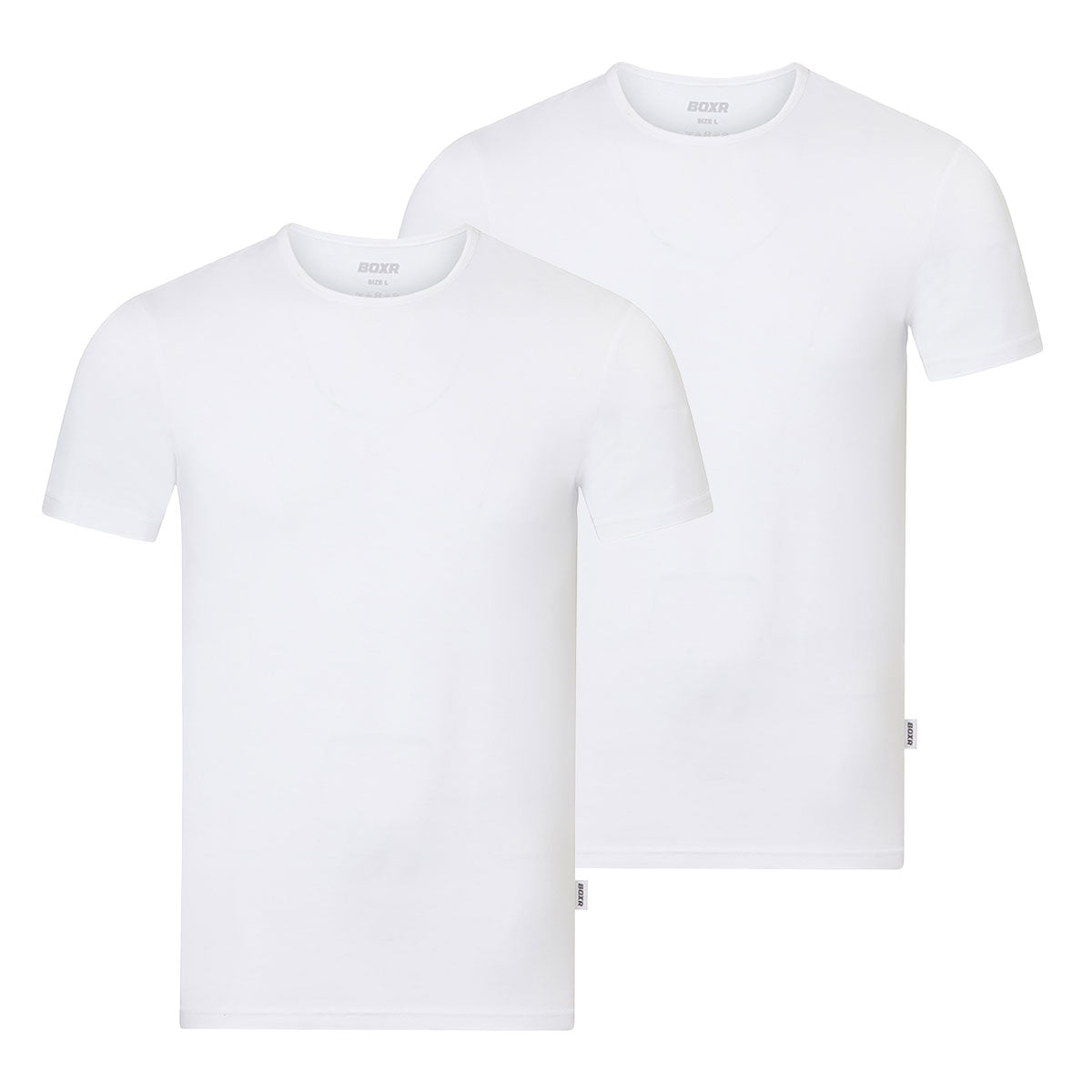 BOXR | T-shirt en bambou - Lot de 2 - Blanc