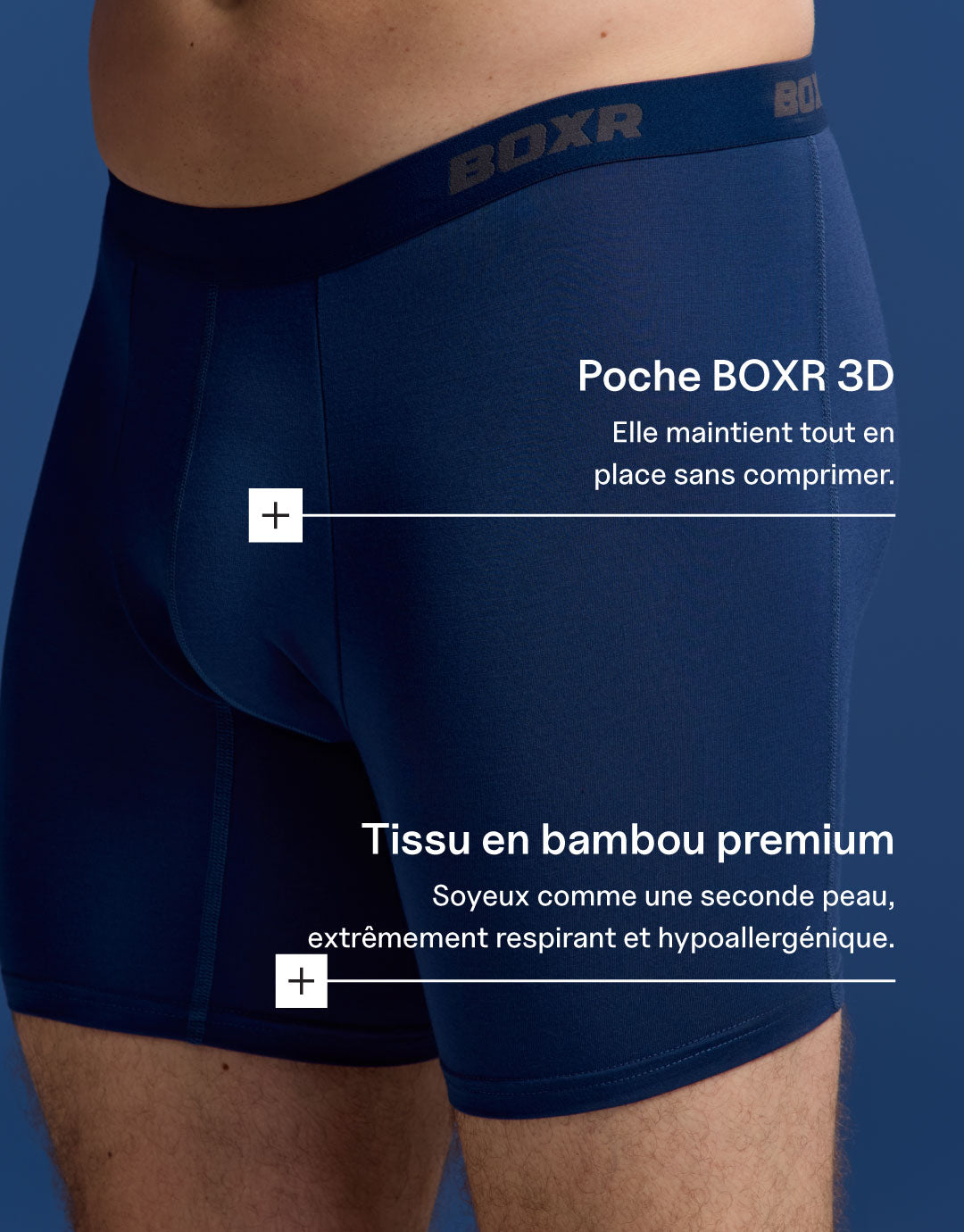 BOXR | Boxers en Bambou Pro - Lot de 3 - Classiques