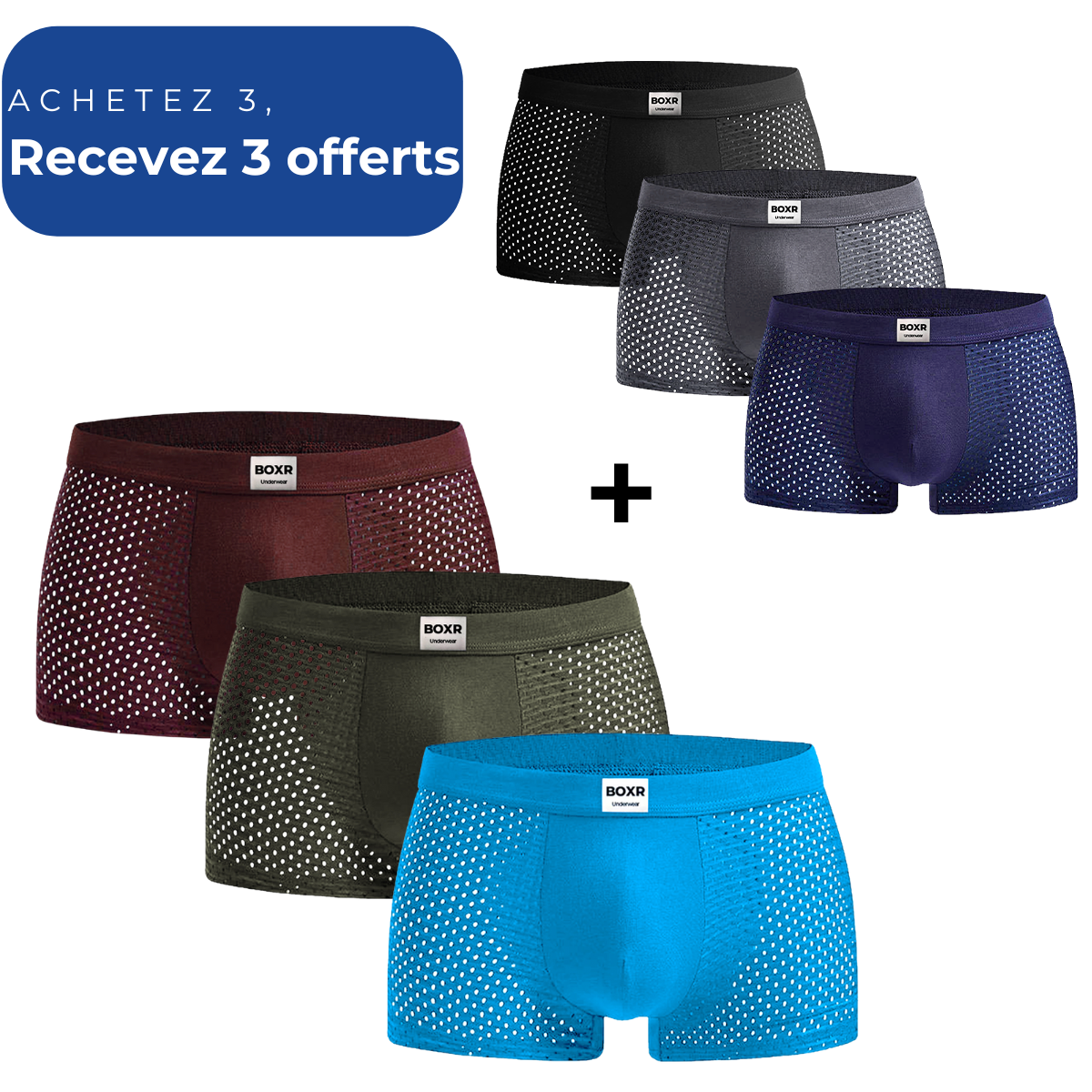 BOXR | Boxers en bambou 3+3 GRATUITS