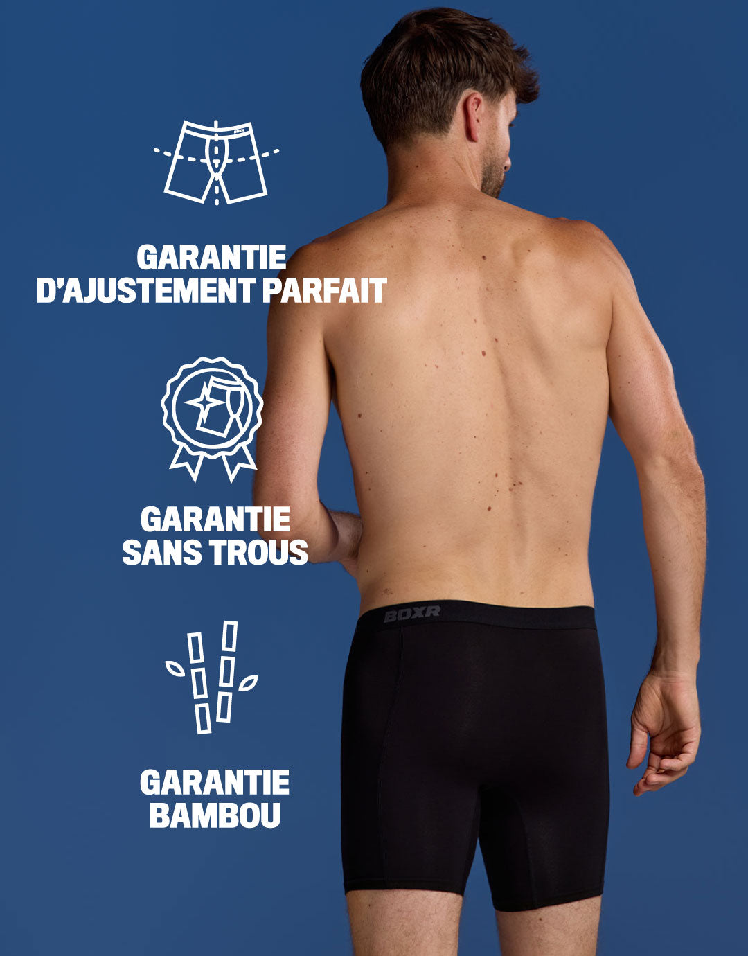 BOXR | Boxers en Bambou Pro - Lot de 3 - Classiques