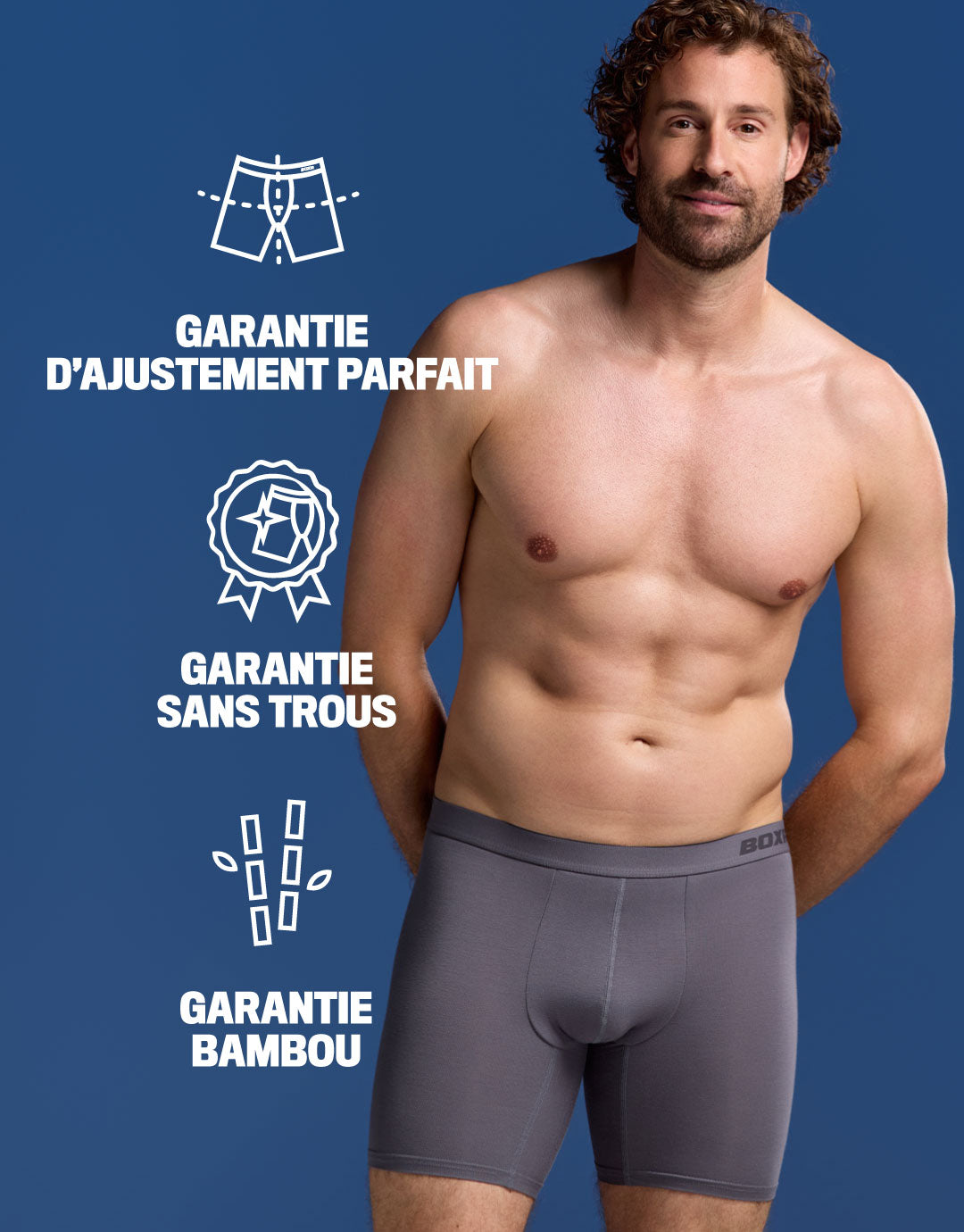 BOXR | Boxers en Bambou Pro - Lot de 3 - Classiques
