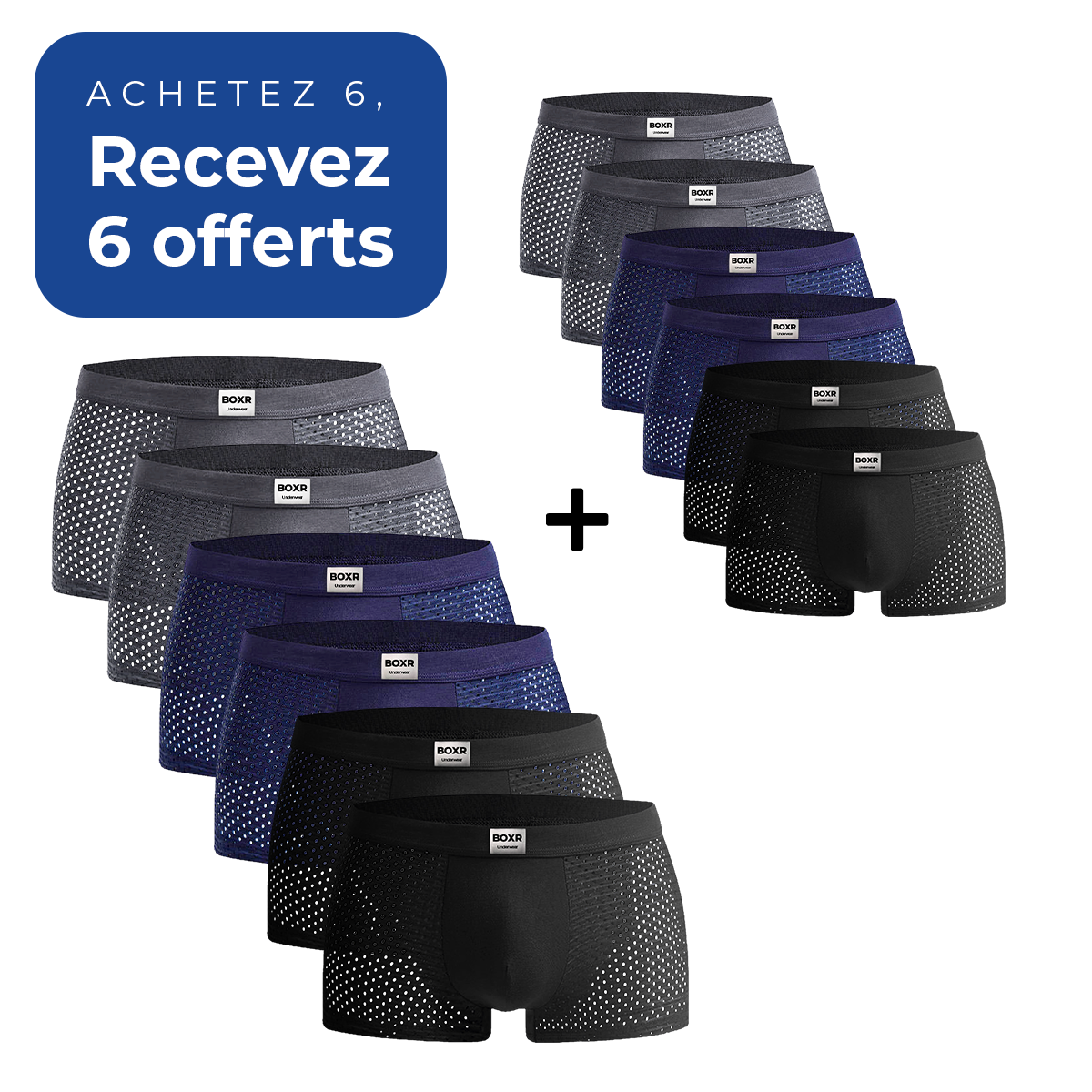 BOXR | Boxers en bambou 6+6 GRATUITS