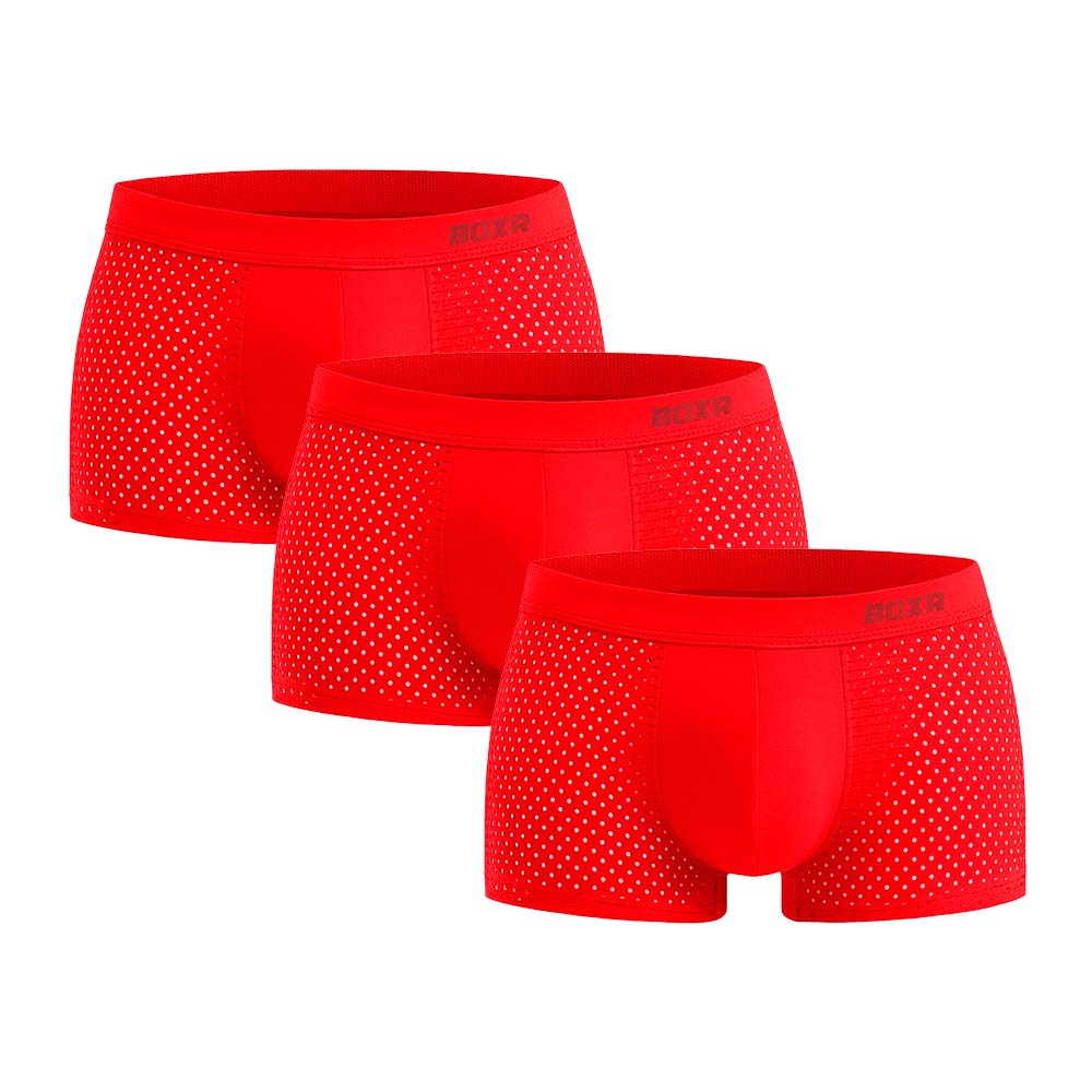 BOXR | Boxers en Bambou 2.0 - Lot de 3 - Rouge Feu