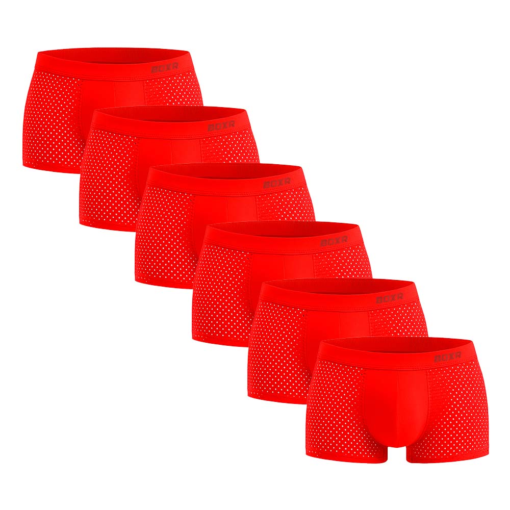 BOXR | Boxers en Bambou 2.0 - Lot de 6 - Rouge Feu