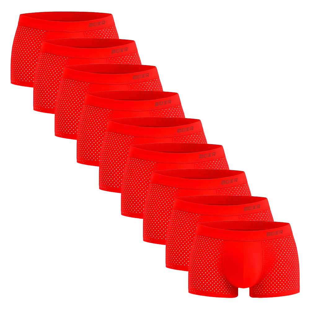 BOXR | Boxers en Bambou 2.0 - Lot de 9 - Rouge Feu