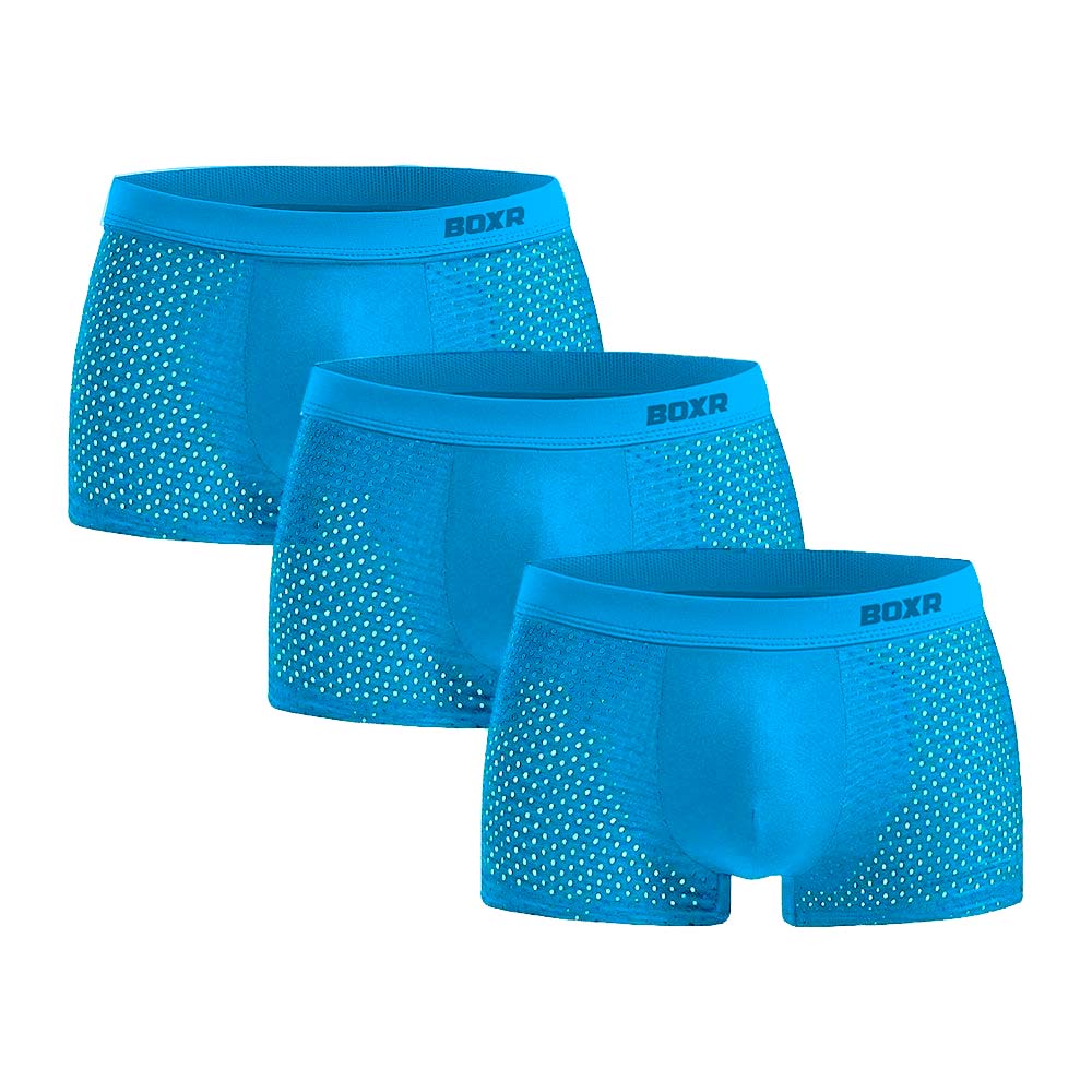 BOXR | Boxers en Bambou 2.0 - Lot de 3 - Bleu Clair