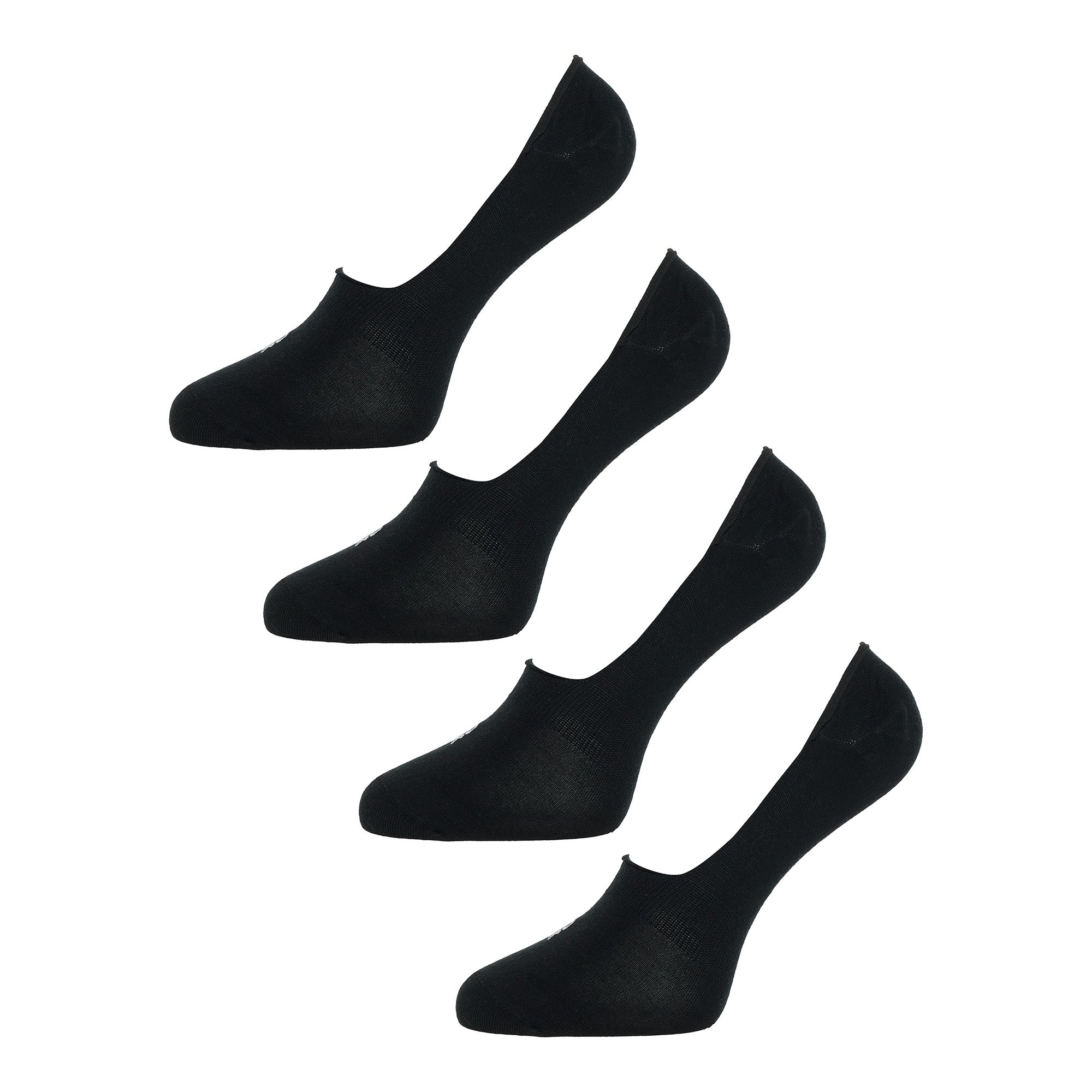 BOXR | Footies de cheville en bambou - Lot de 4 - Noir