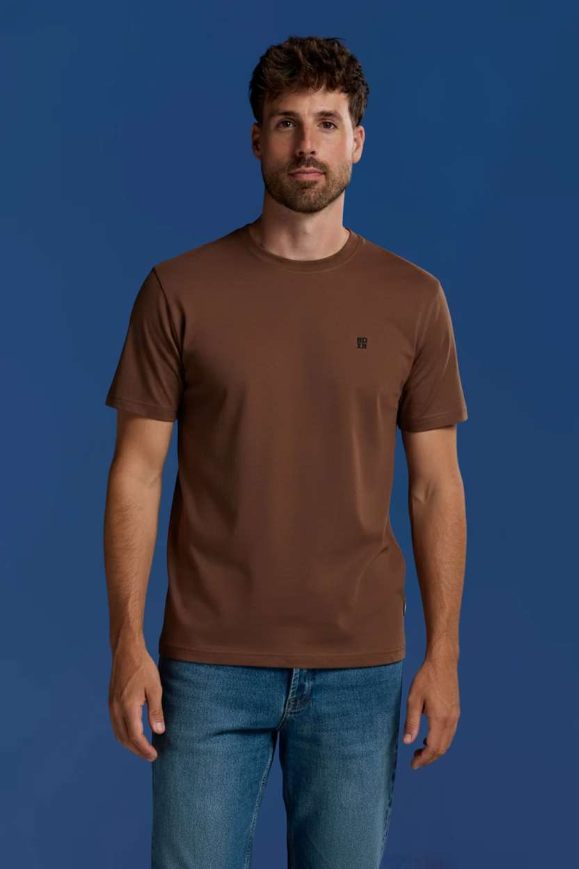 BOXR | Casual T-Shirt en Bambou - Lot de 1 - Marron