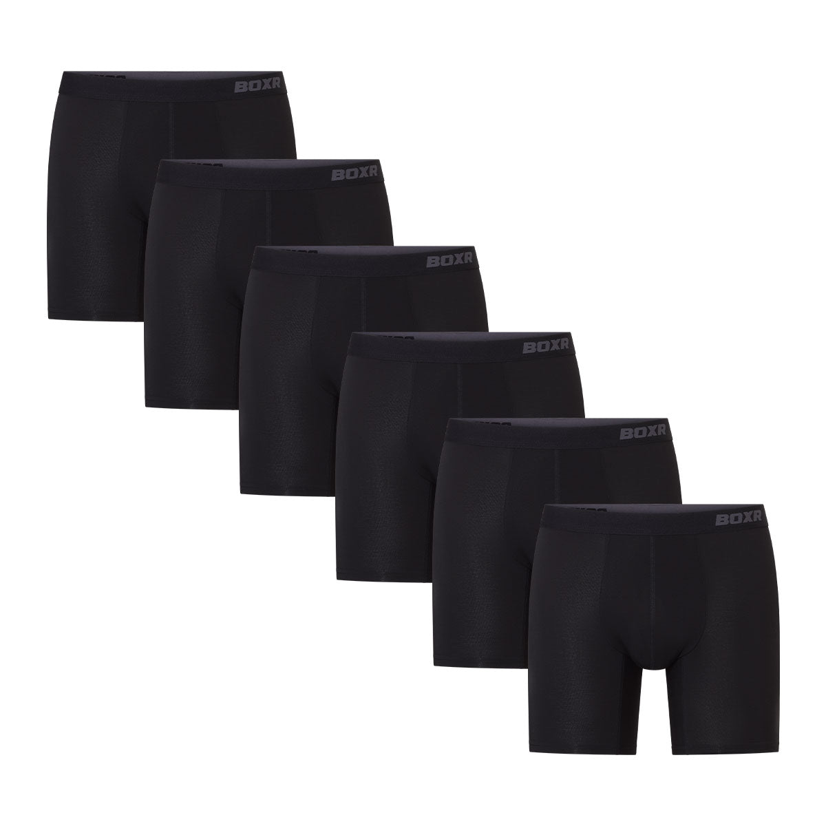 BOXR | Boxers en Bambou Pro - Lot de 6 - Noir