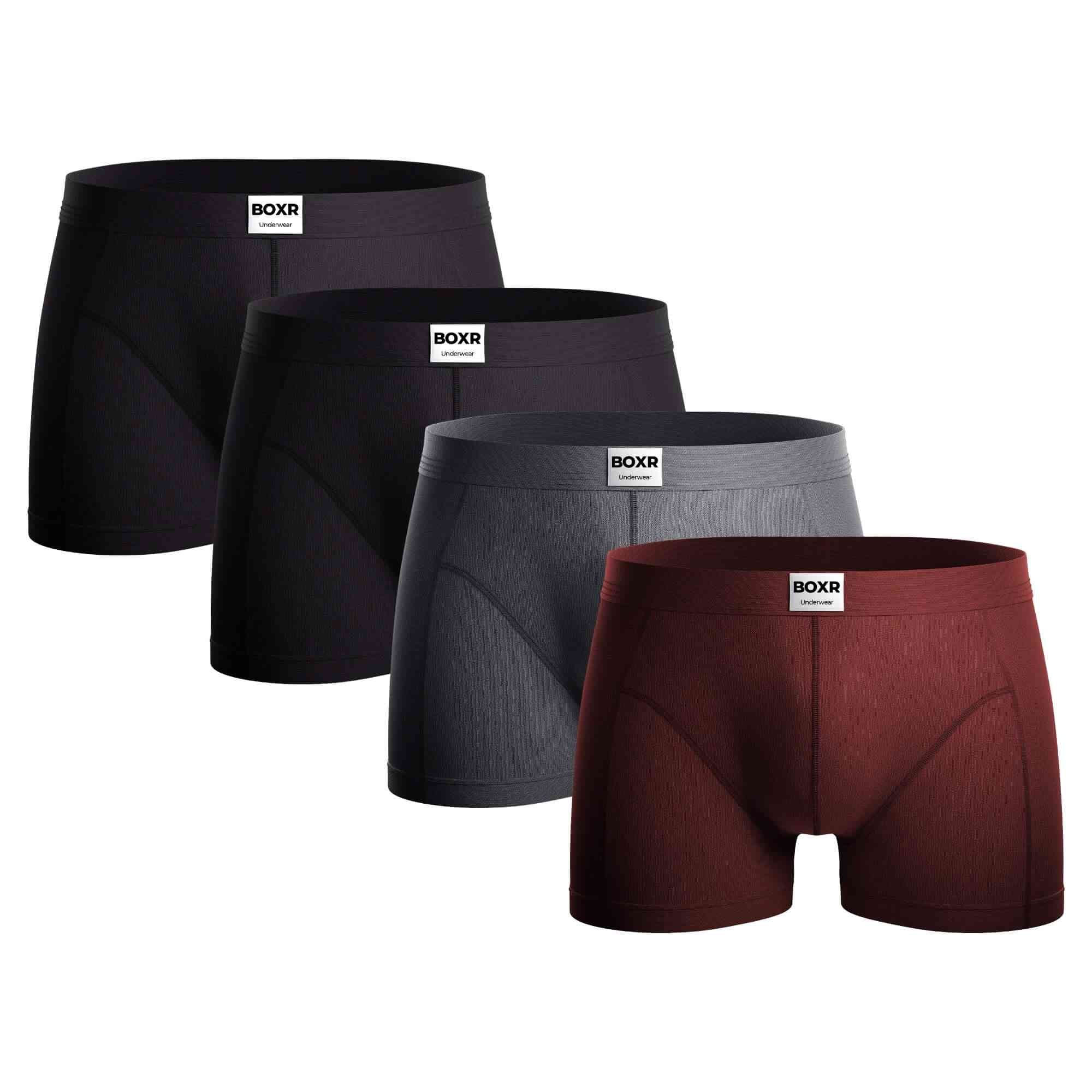 BOXR | Le Classique Boxers en bambou - Lot de 4 - Multicolore