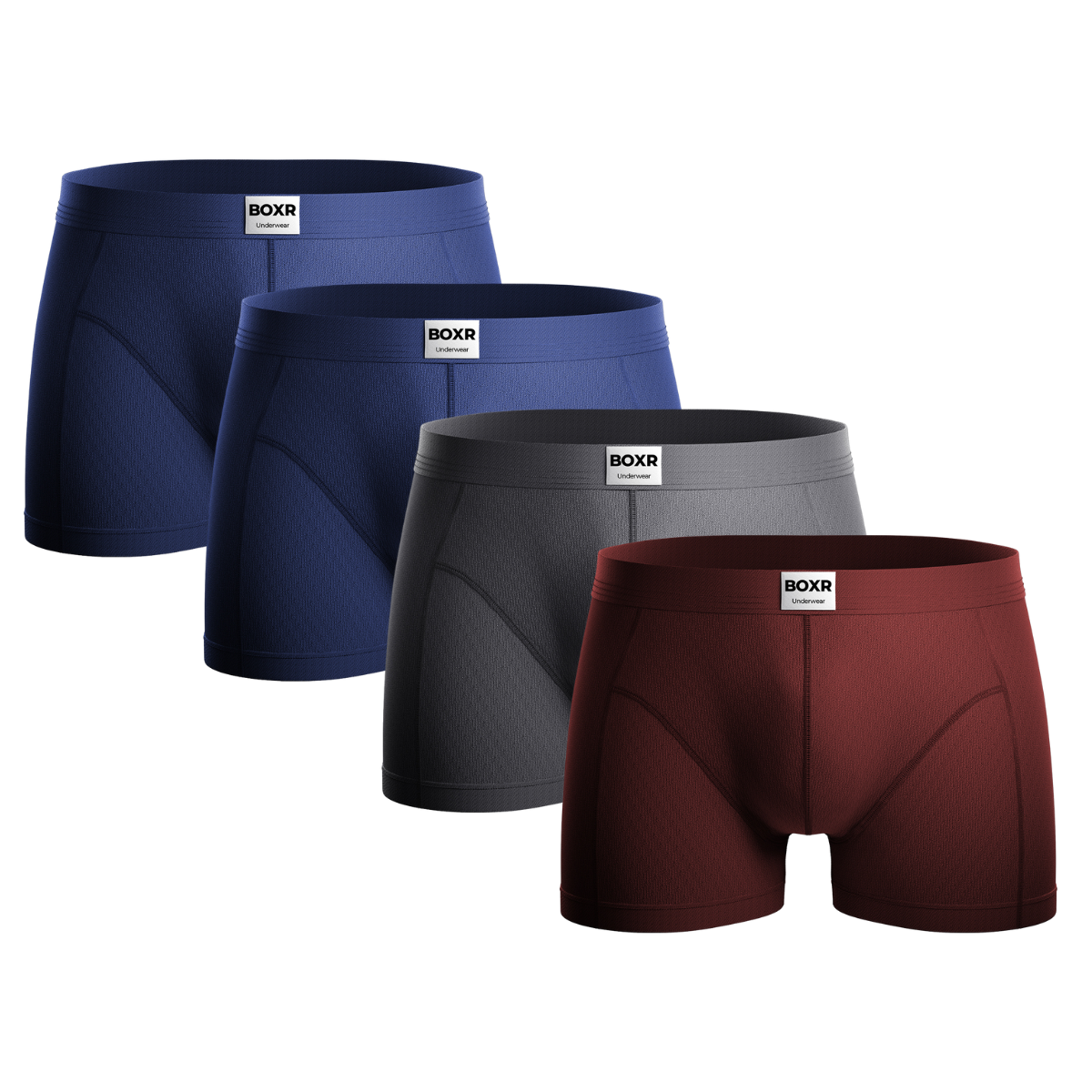 BOXR | Le Classique Boxers en bambou - Lot de 4 - Multicolore