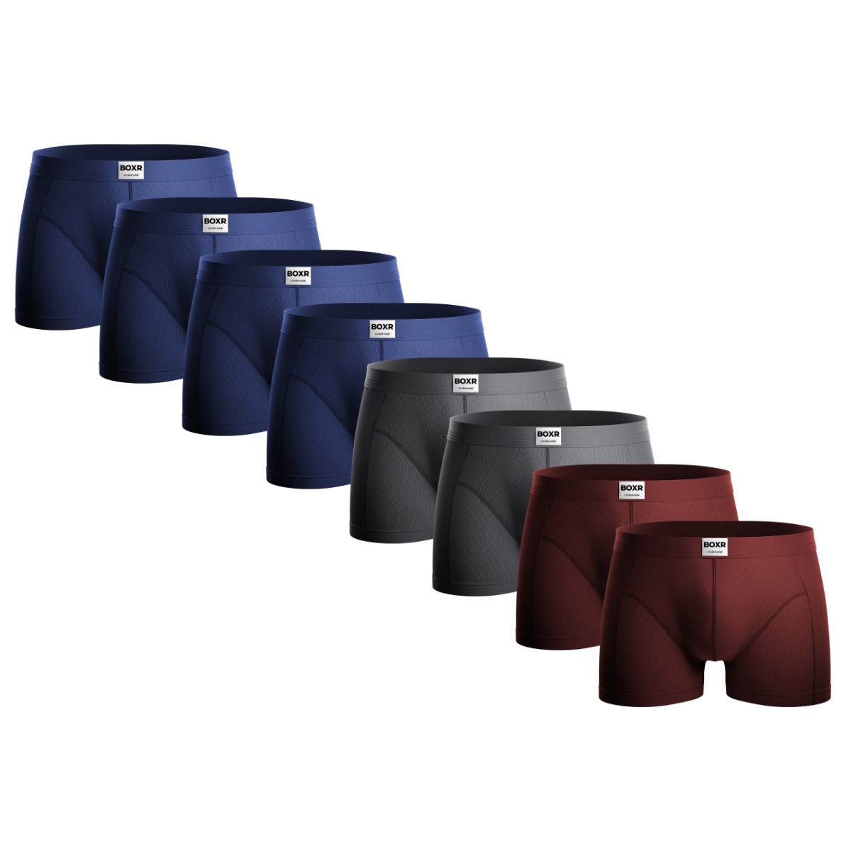 BOXR | Le Classique Boxers en bambou - Lot de 8 - Multicolore